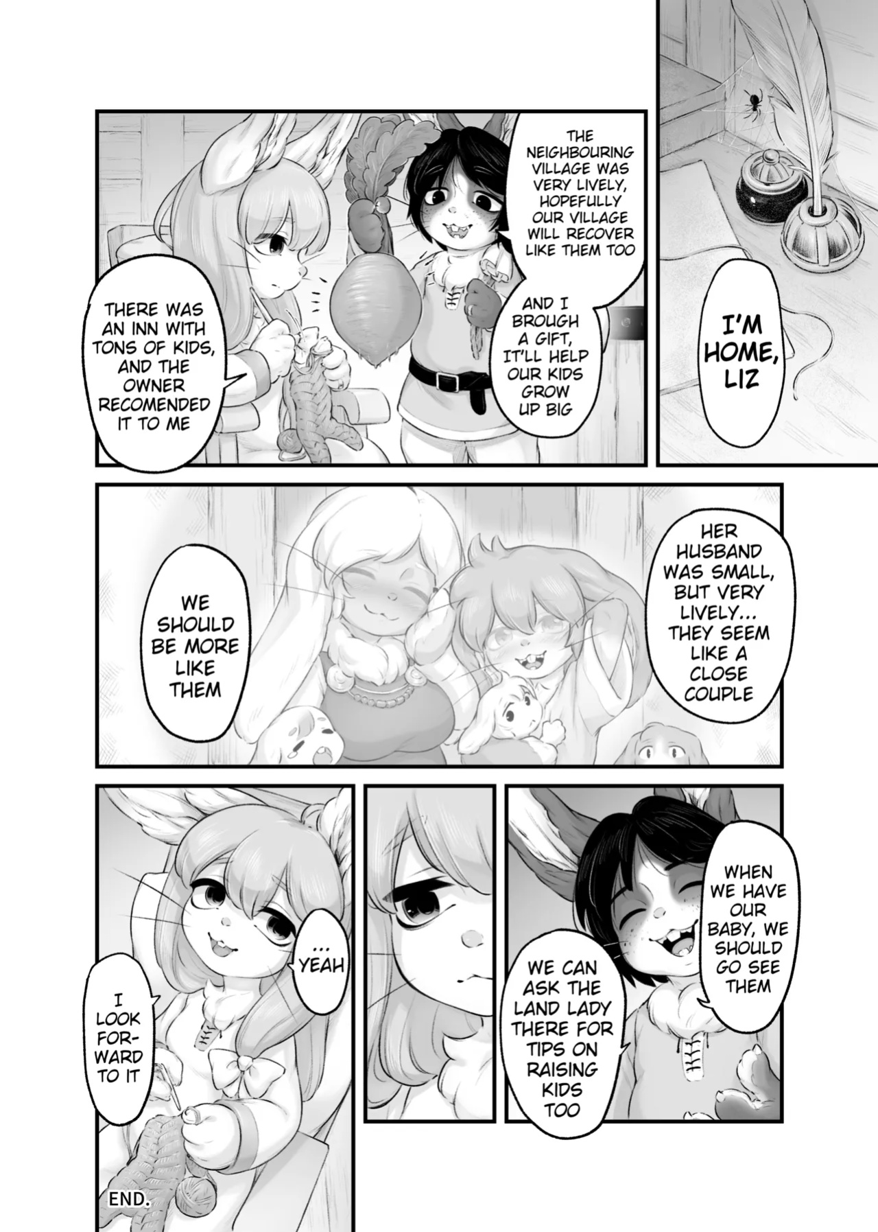 [Ano Sakusha no Kemo Ero Manga ga Yomitai Project (Bubonic)] Yuusha no Osananajimi wa, Sonchou no Musuko to Musubarete Shimatta! | The hero's childhood friend, ends up marrying the village chief's son! (Ano Sakusha no Kemo Ero Manga ga Yomitai Project Tok