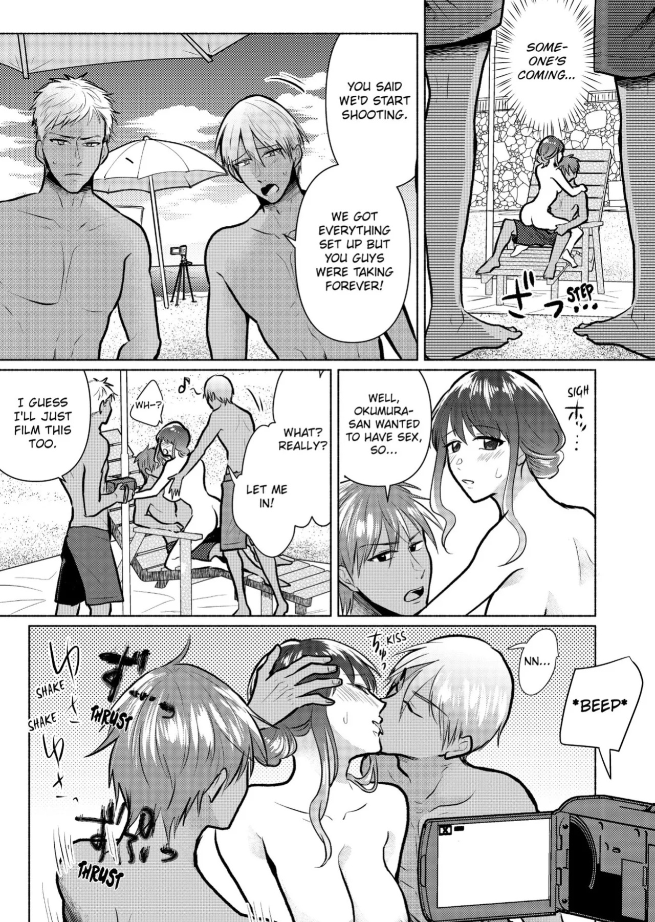 [Ika Hotaru] Sexless no Hitozuma ga YariCir Danshi-tachi ni Damasarete... Taninbou de Gachi Iki Satsueikai 1-3 | My Sexless Wife Gets Tricked by College Boys… Cum Filming Session Featuring Stranger's Dick Ensues! 1-3