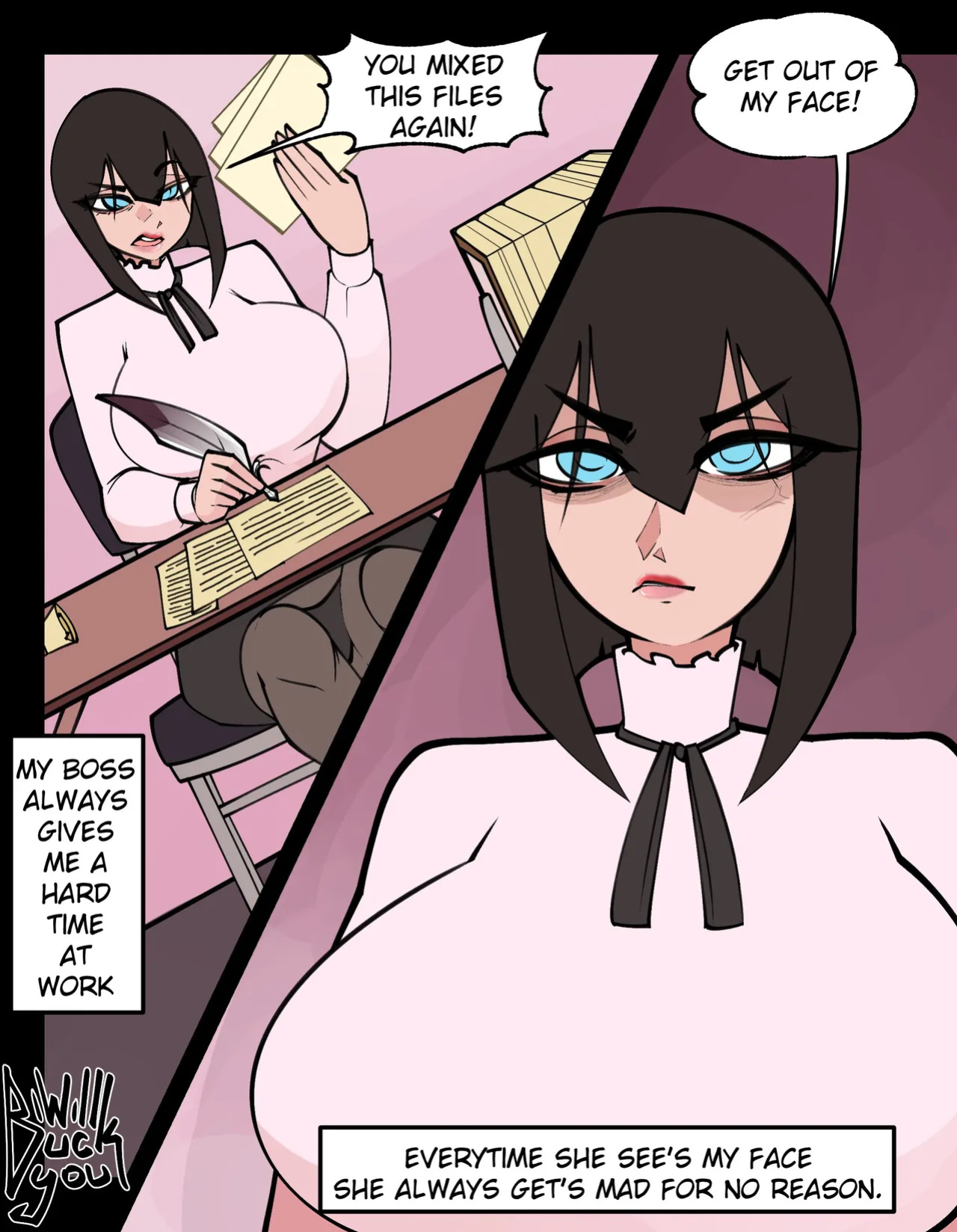 [iWILLbuckYOU] My Boss is a Massive Bitch But She's a Dullahan Nymphomaniac 1+2