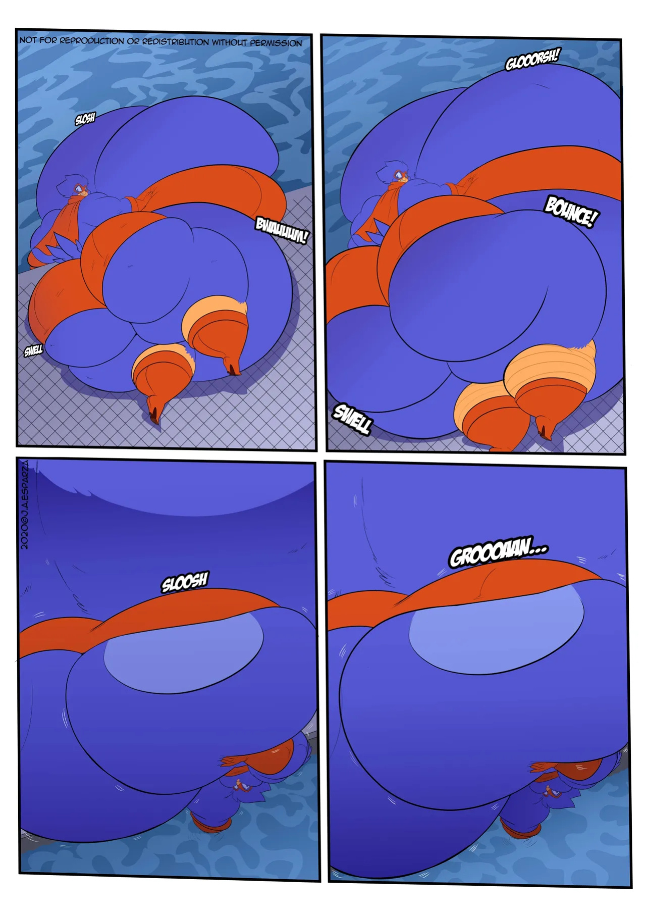 Busty bird vs evil ted