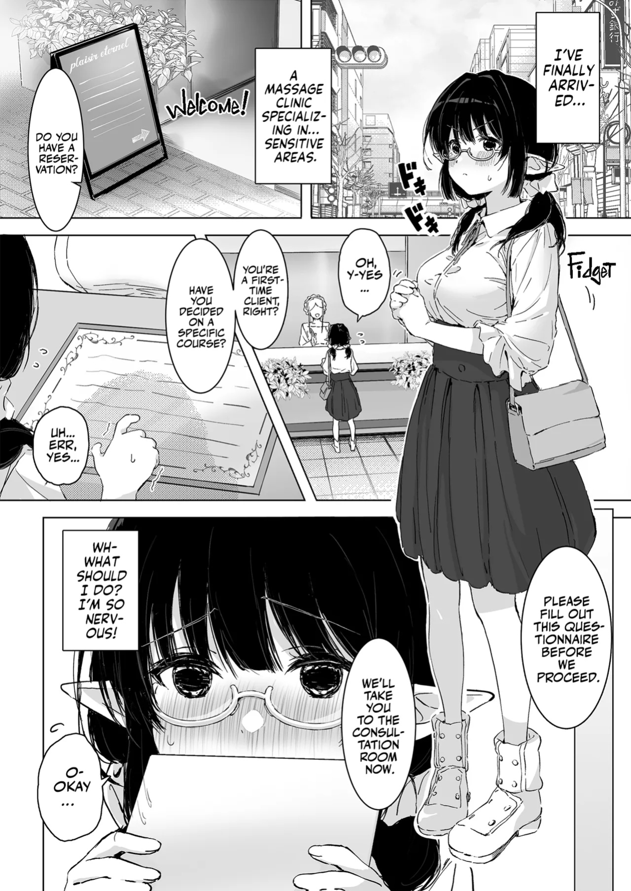 [Rockydou (Akane)] Jimime na Kurokami Elf-chan ga Ecchi na Massage-ten de Seikantai Kaihatsu Sarechau Ohanashi | A Plain Jane Elf's Sexy Adventure at a Massage Clinic [Team Rabu2]