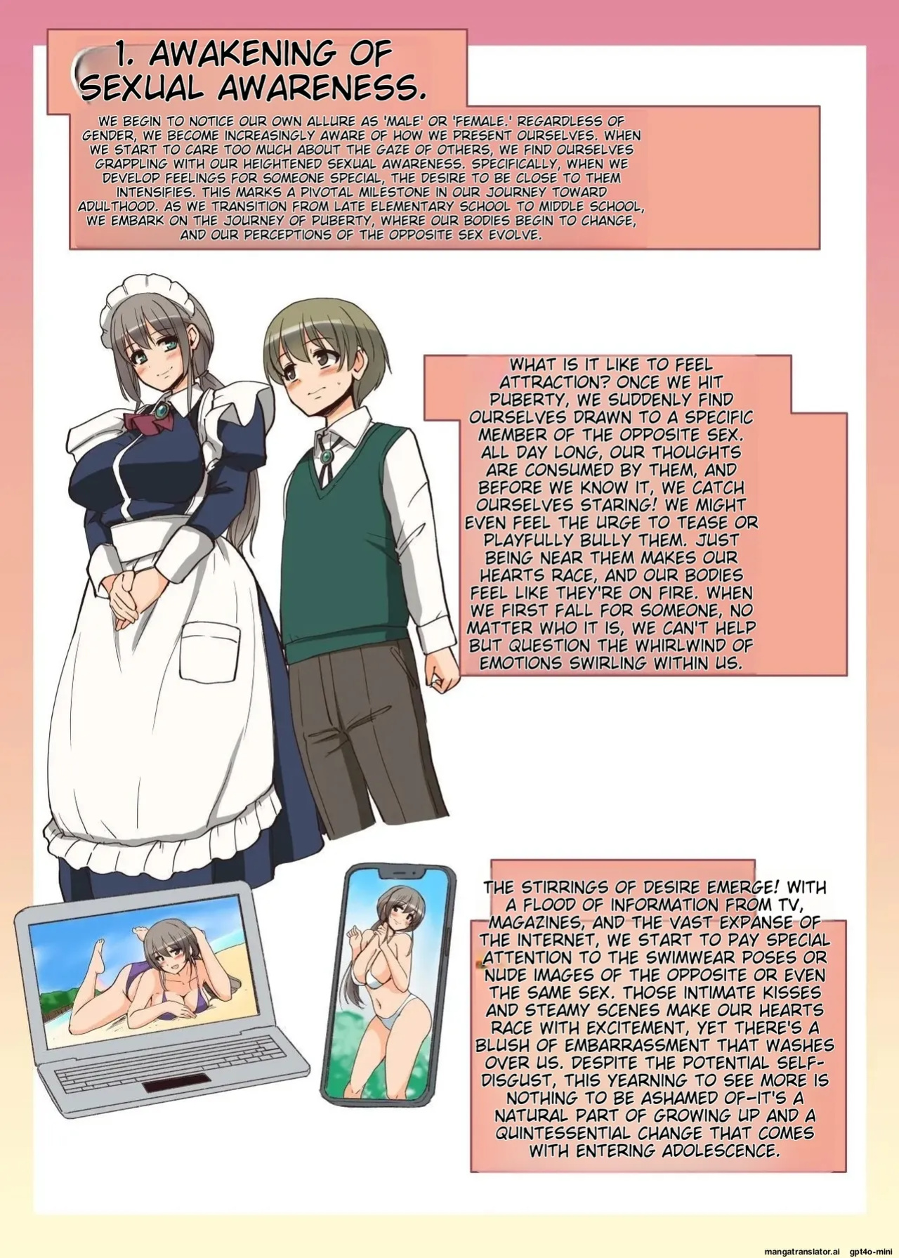 [Jinsei Yokosuberi. (Alexi Laiho)] Maid-san to Manabu Onnanoko no Karada [MTL]