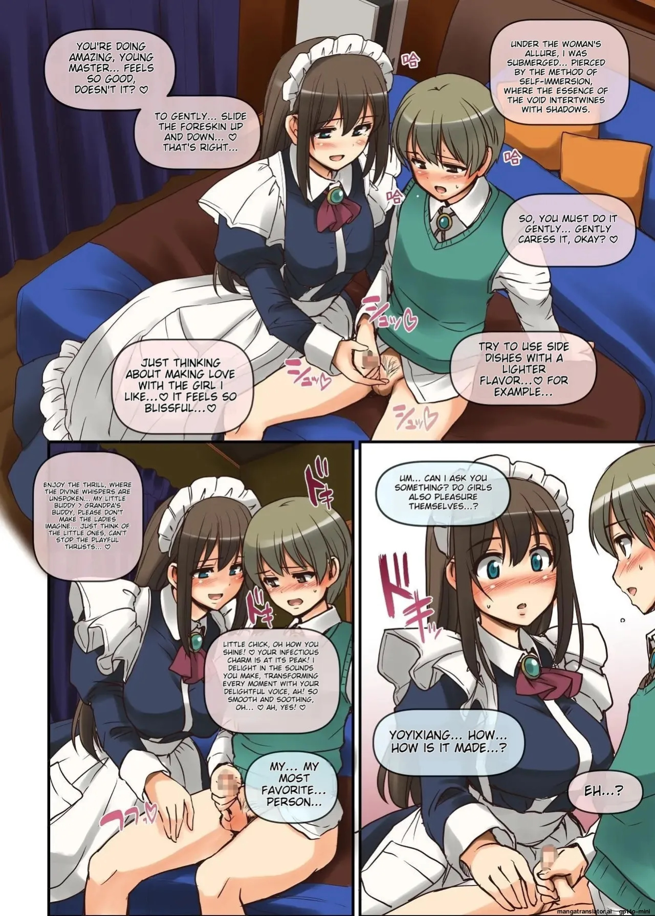 [Jinsei Yokosuberi. (Alexi Laiho)] Maid-san to Manabu Onnanoko no Karada [MTL]