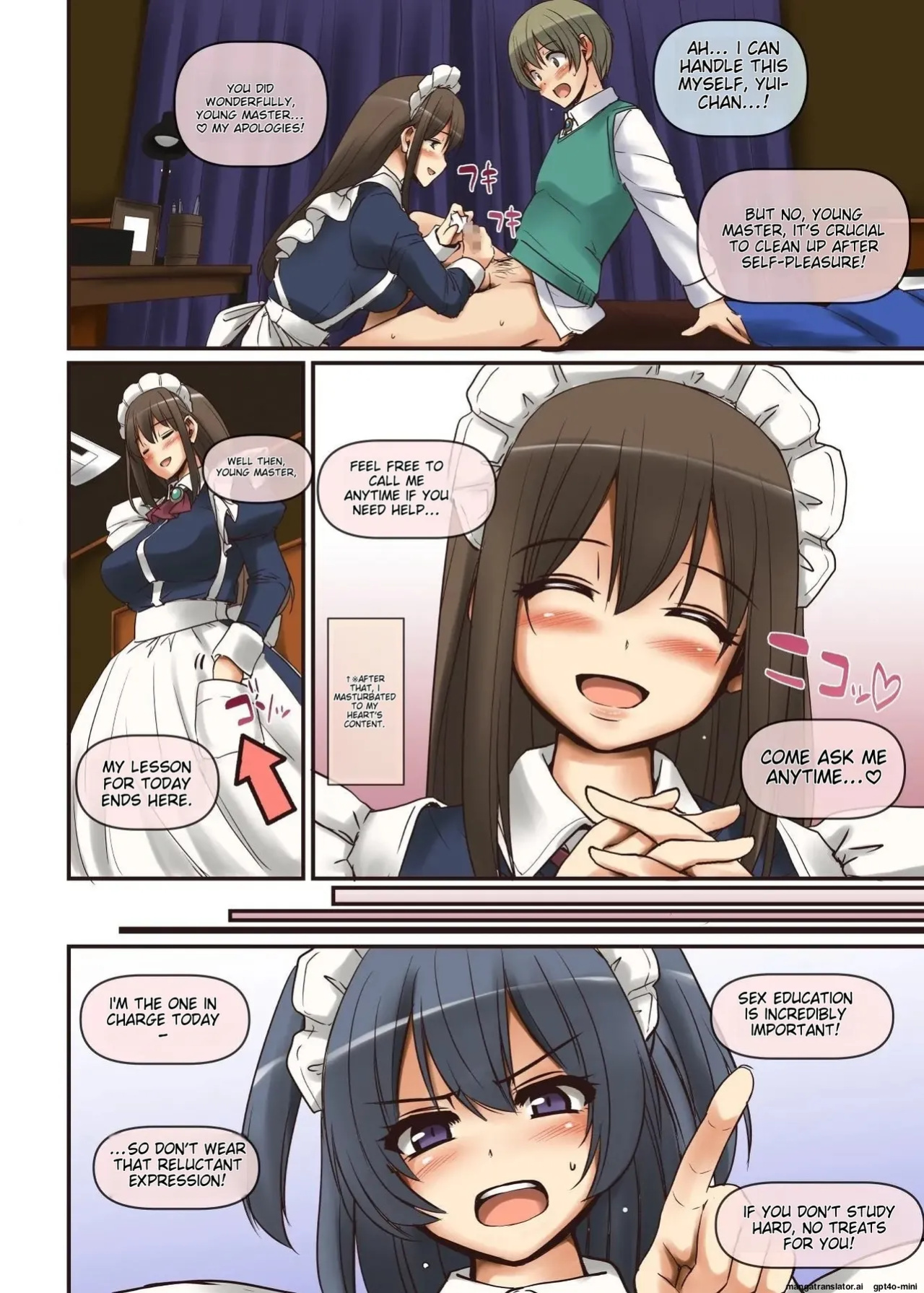 [Jinsei Yokosuberi. (Alexi Laiho)] Maid-san to Manabu Onnanoko no Karada [MTL]