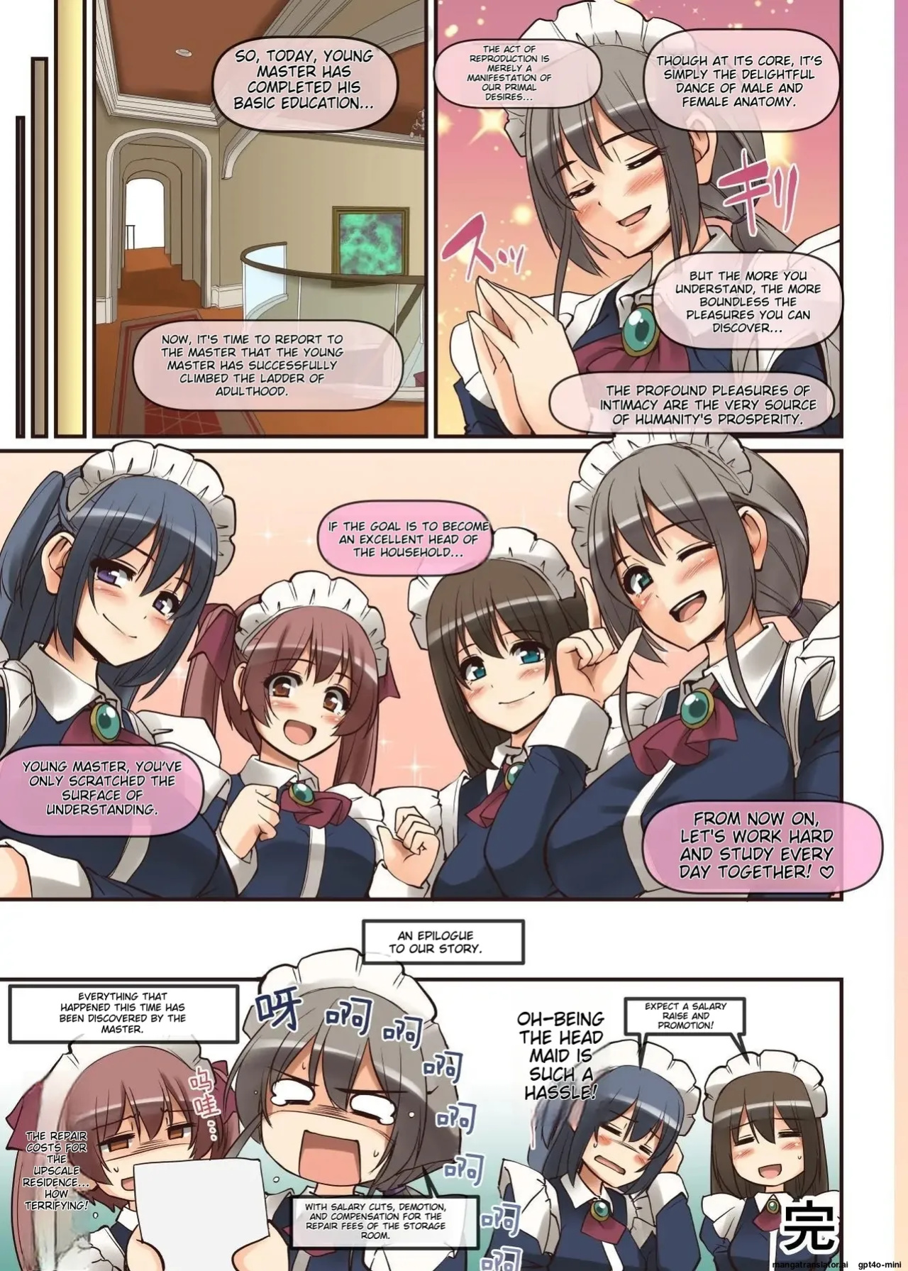 [Jinsei Yokosuberi. (Alexi Laiho)] Maid-san to Manabu Onnanoko no Karada [MTL]