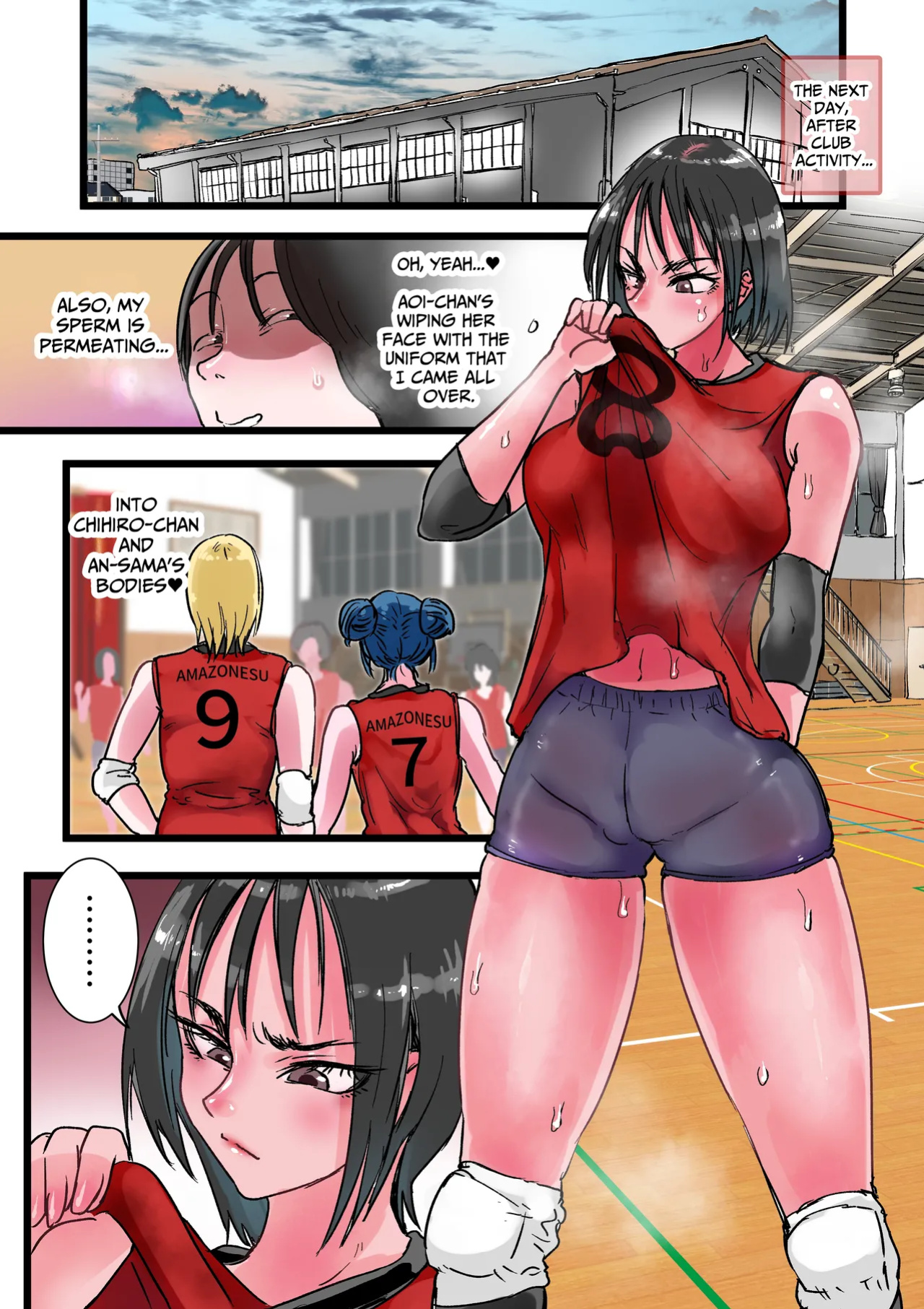 [Amagyappa (Amane-san)] Harem Volley-bu Seishori Manager | Harem Volleyball Club's Sex Relief Manager [Solid Rose]