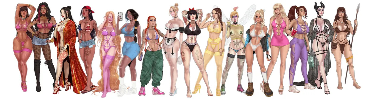 [Pegasus] Disney Princesses Bimbofication