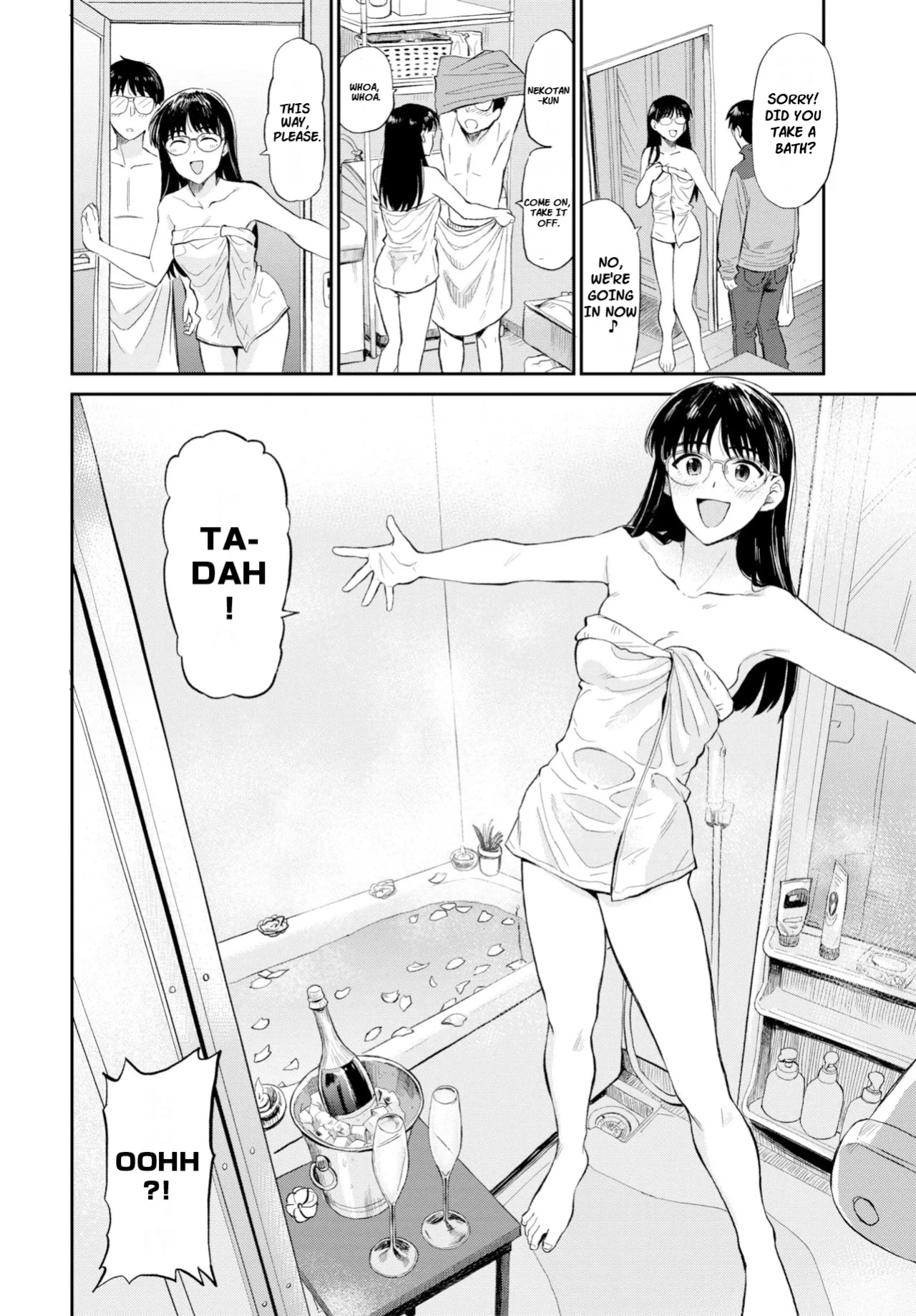 [Hatimoto] Ofuro de Party Time | Party Time In The Bath (COMIC BAVEL 2021-06) [Horai]