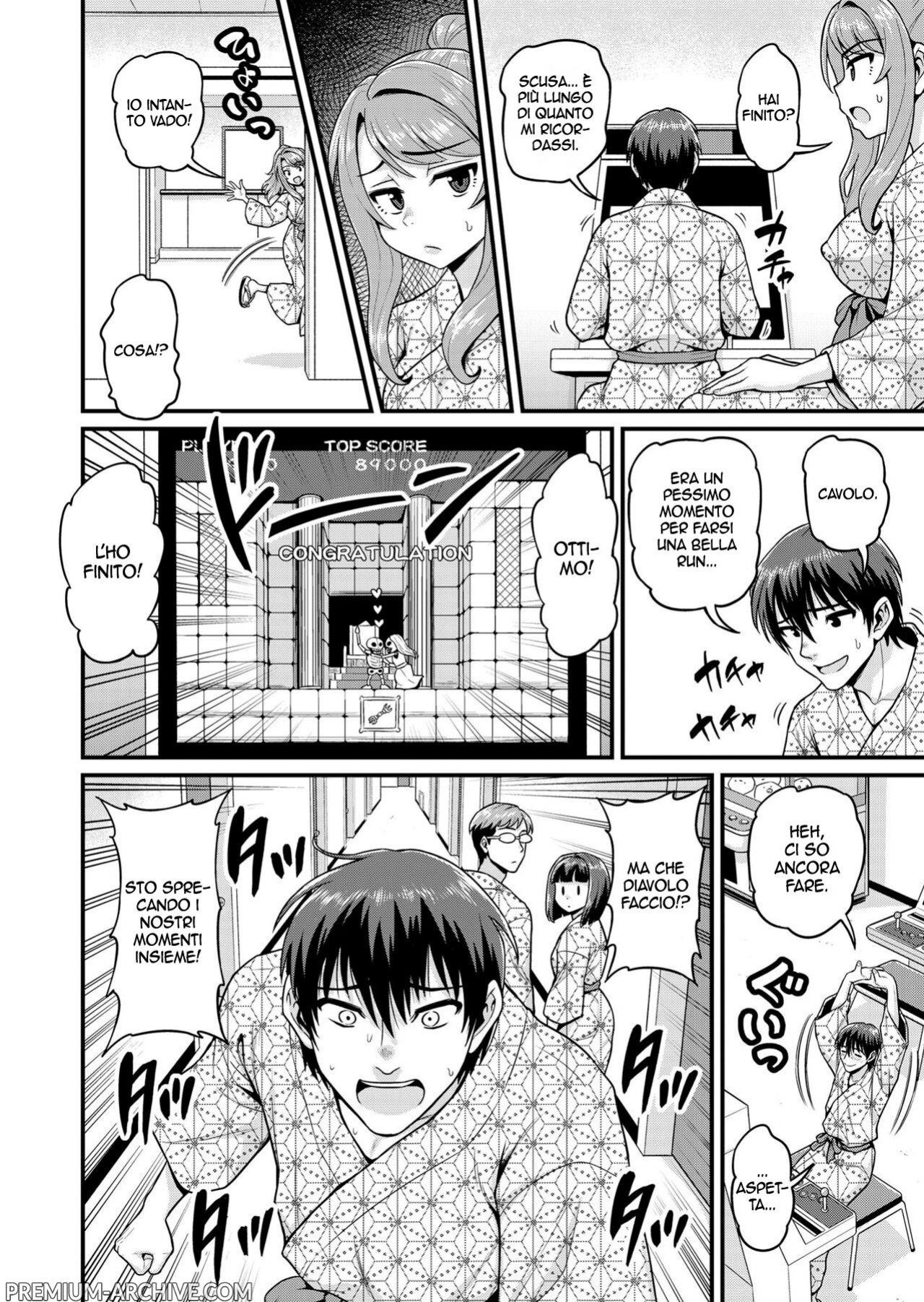 [Chimamire Yashiki (Gachonjirou)] Game Tomodachi no Onnanoko to Onsen Ryokou de Yaru Hanashi NTRver. | Scopate con la ragazza gamer alle terme NTRver. [Italian]