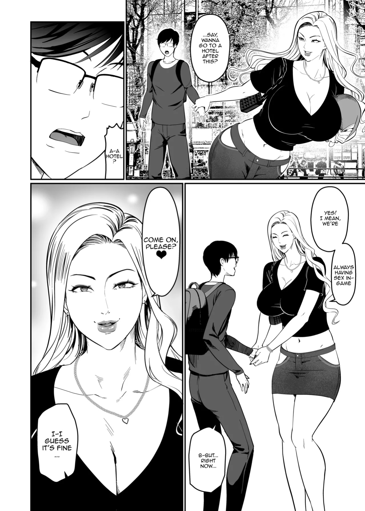 That Girl Who Was So Pure In-game Turned Out To Be a Tall Gyaru!?