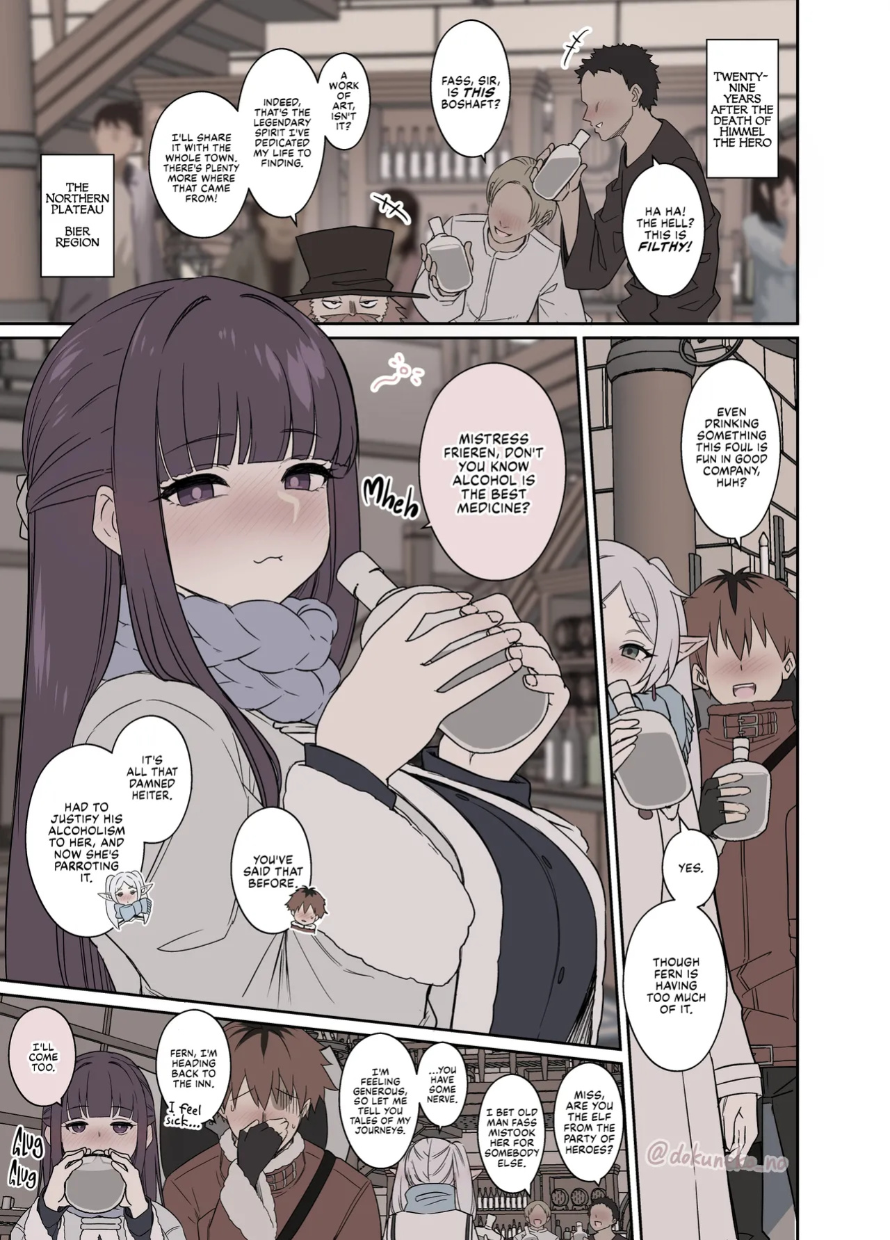 [Dokuneko Noil] Frieren ni Warui Koto o Suru Hanashi "Zenpen" | Frieren Has a Very Bad Night "Part 1" (Sousou no Frieren) [Fap It Scans]