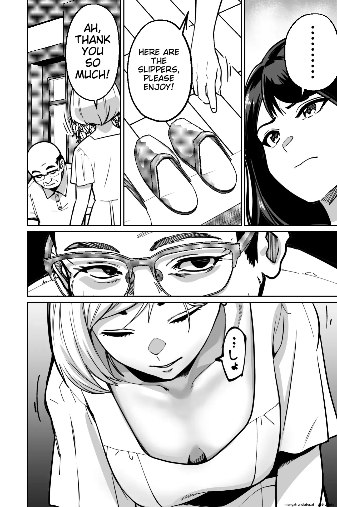 [Tokamosu (Kinugasa Yuuichi)] Minpaku ~Ojou-sama-tachi wa Minpaku Keieisha no Wana ni Ochiru~ | Sleeping in the Bed and Breakfast - Young ladies fall into the trap of a private lodging manager [MTL]