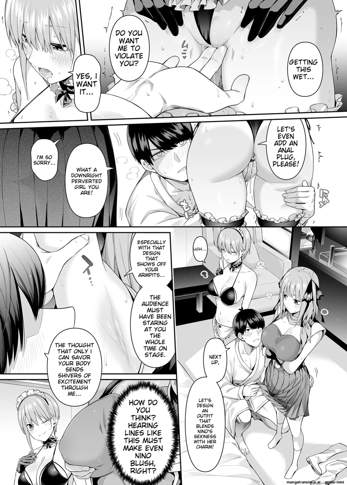 [Bad Mushrooms (Chicke III, 4why)] 1/5 no Renai Kanjou (Gotoubun no Hanayome) [Sample] English (ROUGH TRANSLATION)