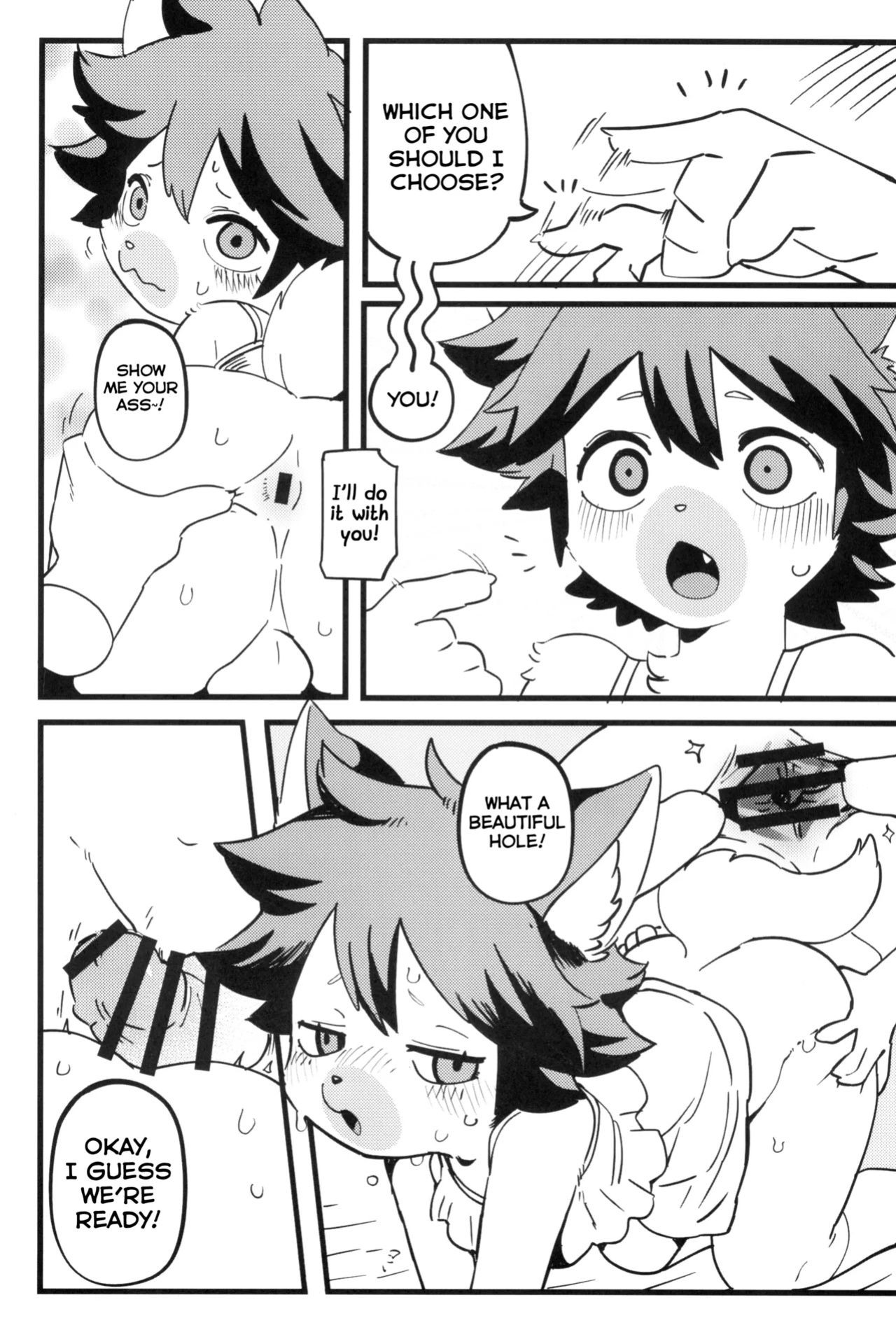 [Mayoineko (Opossa)] Untitled (Kemo Otokonoko Lovers 2024) [Shiranai Translations]