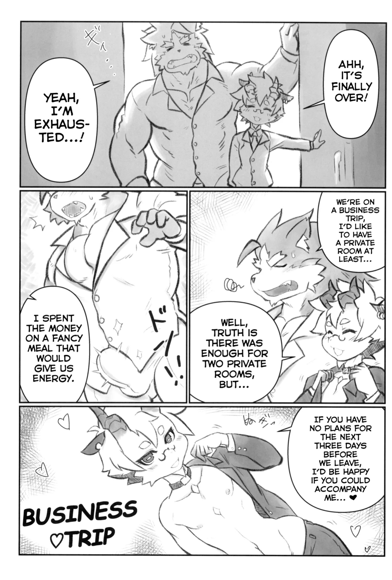 [Mayoineko (NONAME)] BUSINESS TRIP (Kemo Otokonoko Lovers 2024) [Shiranai Translations]