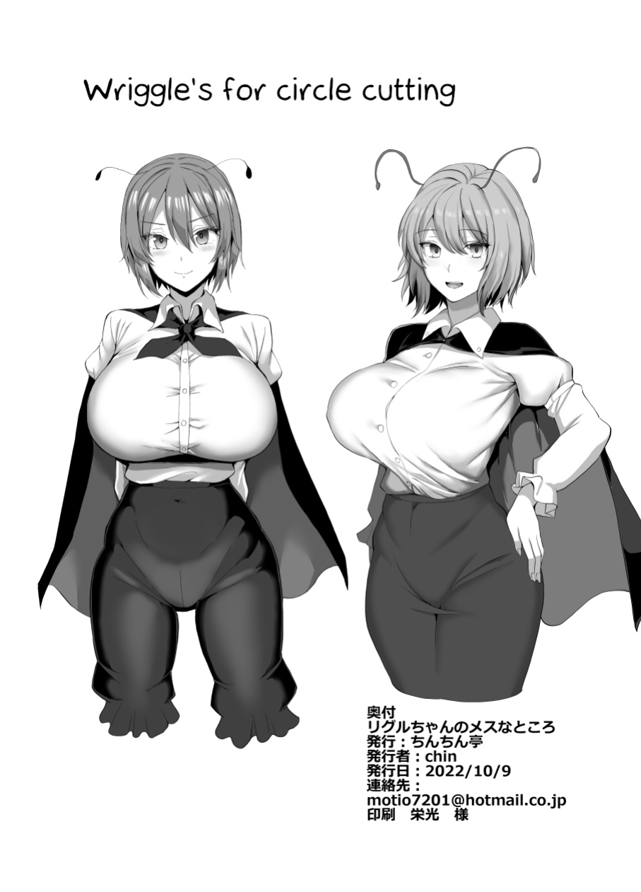 [Chinchintei (chin)] Wriggle-chan no Mesu na Tokoro | Wriggle Nightbug's Feminine Side (Touhou Project) [Erelzen]