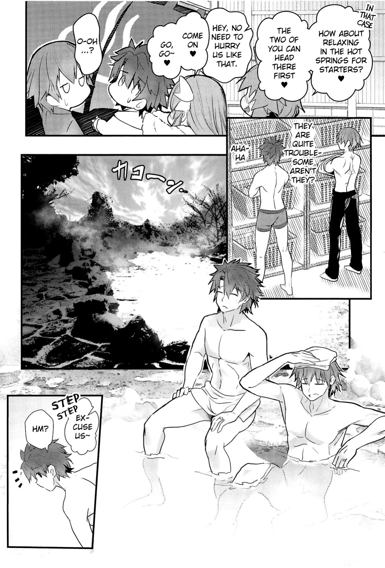 (C95) [Yamitsuki Honpo (Wise Speak)] Onsen, Yukemuri, Bijo Zekkei (Fate/Grand Order) [Miracle Sanny TL]