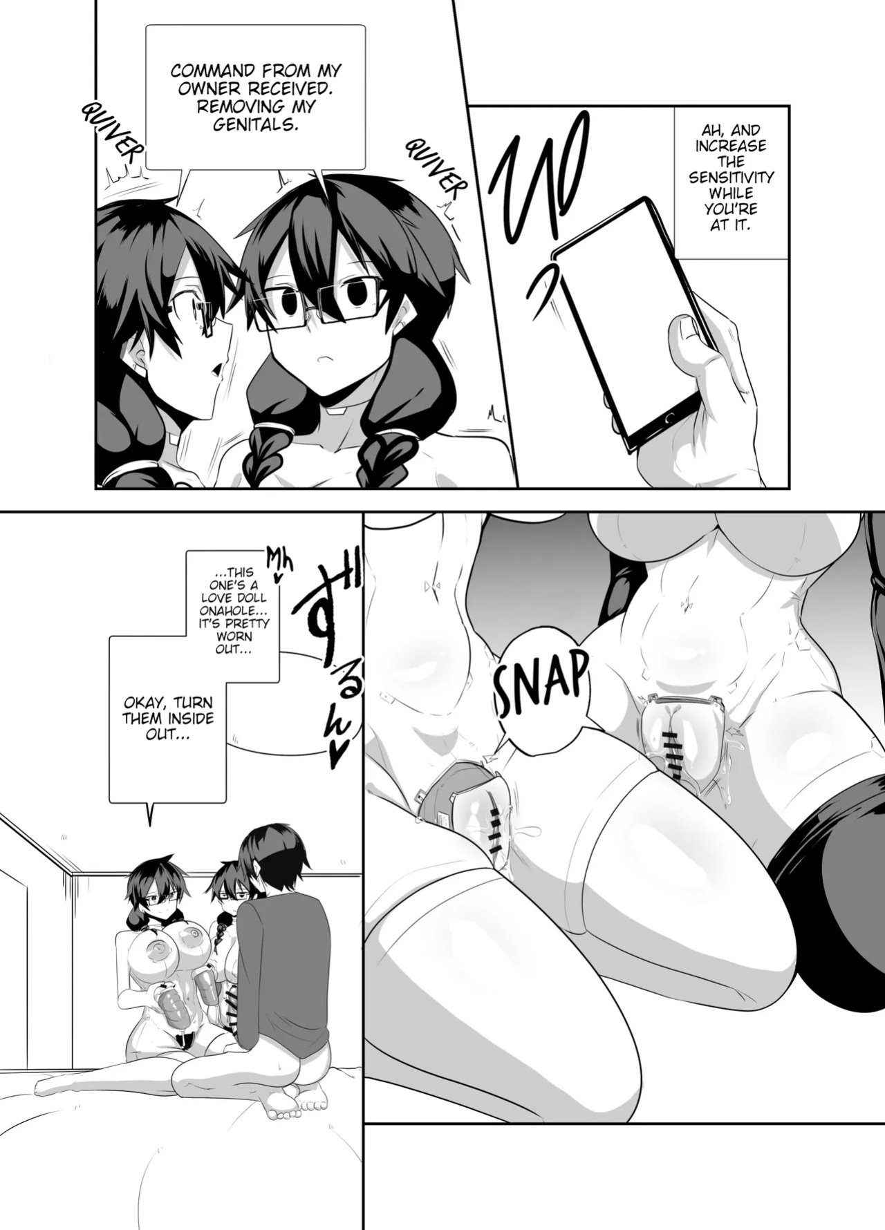 [Green Solenoid (Omurice)] A Story About Having Pussy-Onahole Sex With Android Childhood Friends [Poranya]