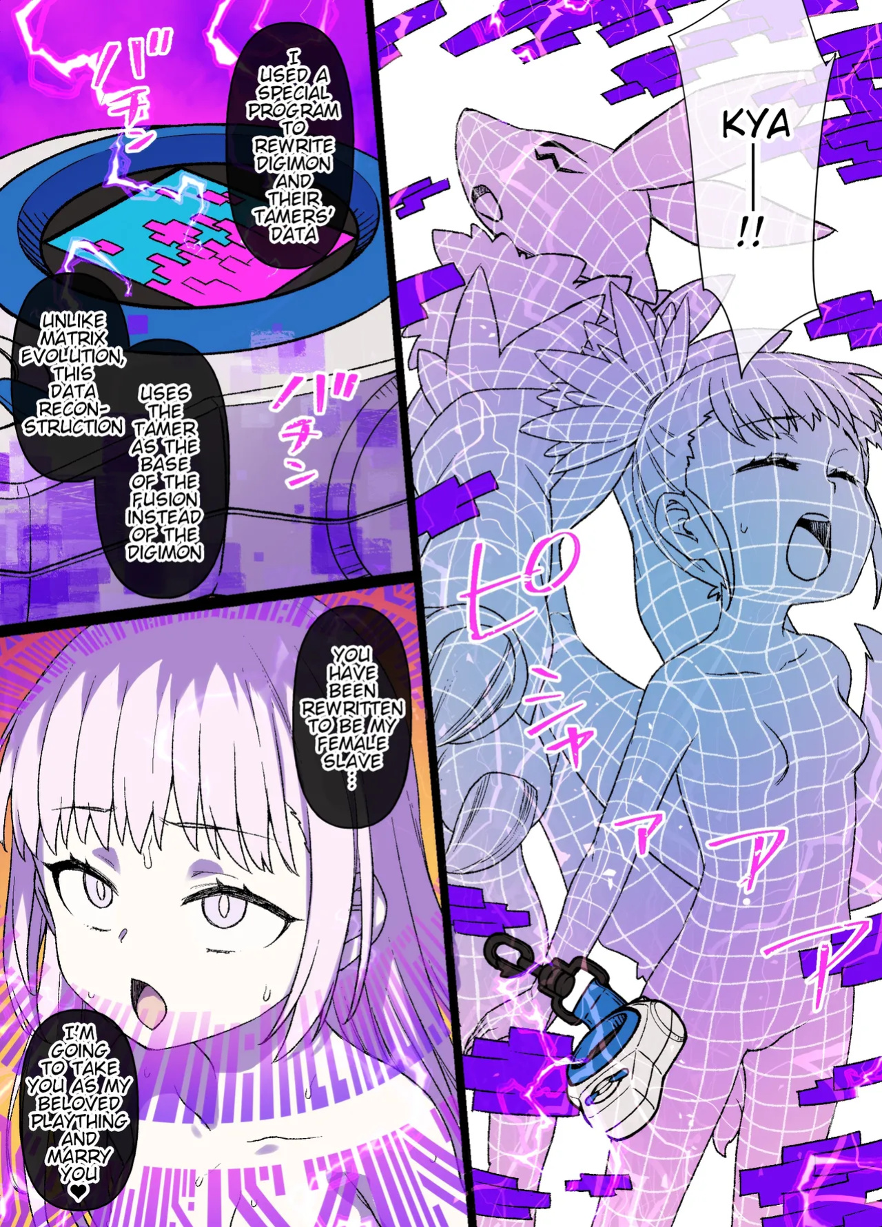 [Kusayarou] Digimon Brainwashing Makino Ruki & Renamon (Digimon Tamers)