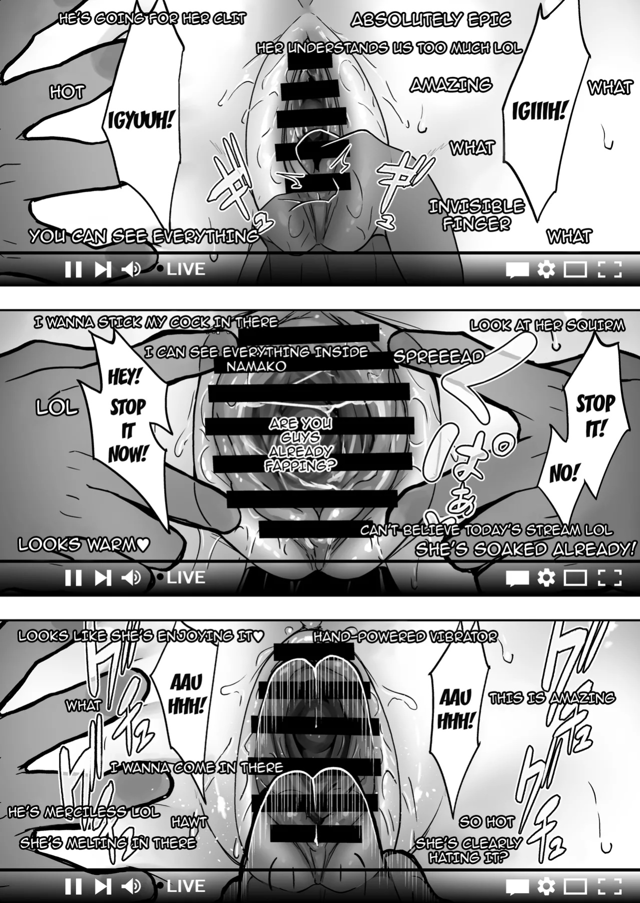 [Takurowodou (Takurowo)] Haishin Joshi Namako no Shinrei Taiken | A Female Streamer's Raw Paranormal Experience