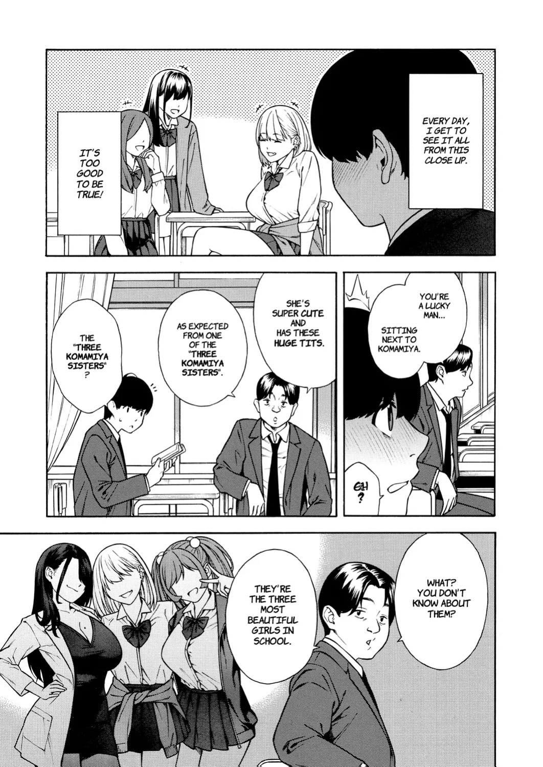 [Zonda] Making a Harem of the Three Bitchy Gal Sisters - Part 1-2 [Comoop]
