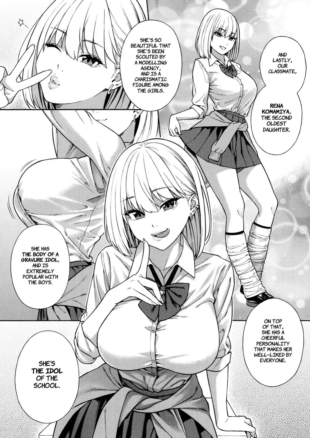 [Zonda] Making a Harem of the Three Bitchy Gal Sisters - Part 1-2 [Comoop]
