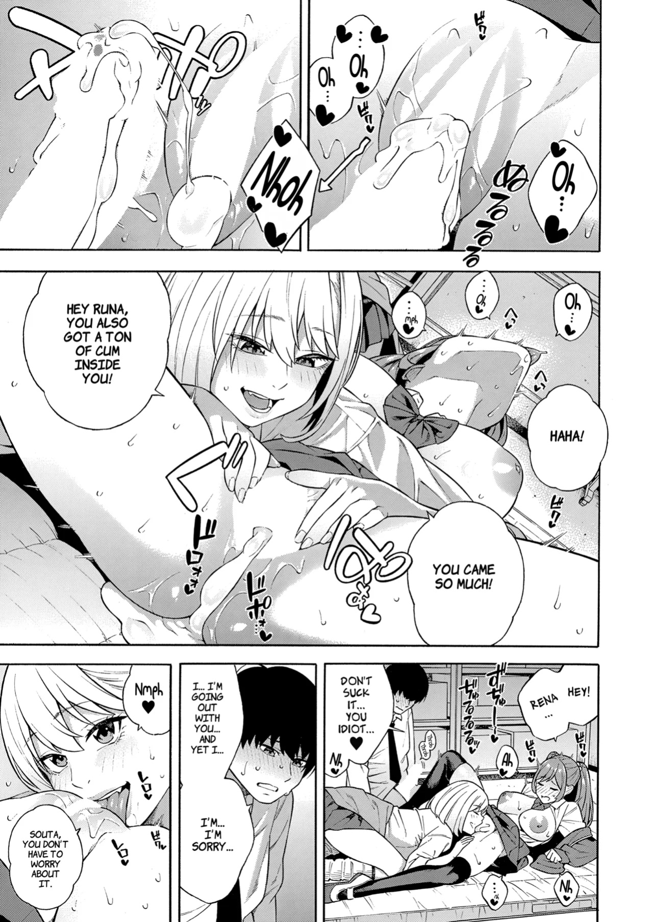 [Zonda] Making a Harem of the Three Bitchy Gal Sisters - Part 1-2 [Comoop]