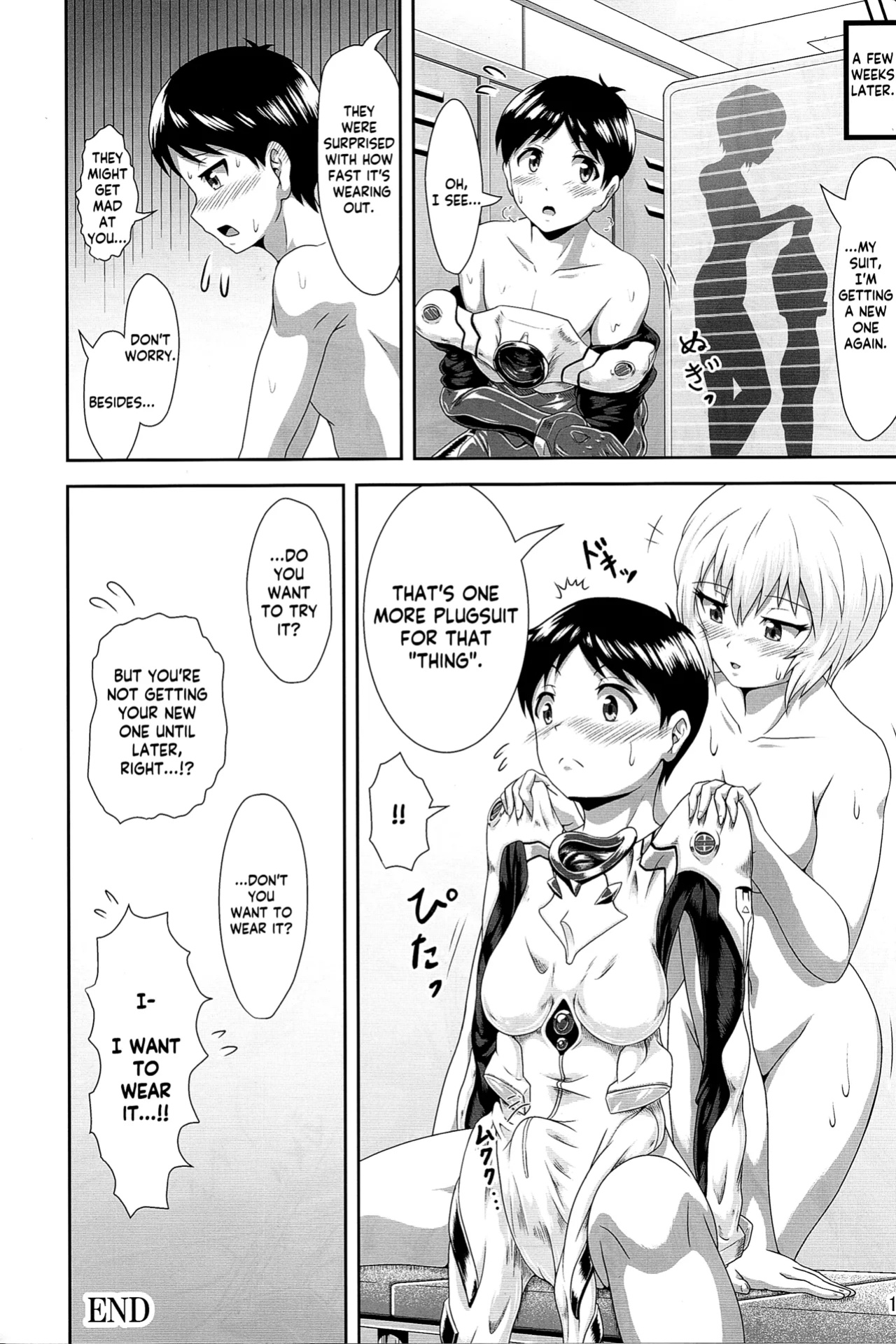 (Pitaket) [Isurusdo (Aozame Takao)] Plugsuit Josou ja Nai to...! WHITE | Is that plugsuit cross-dressing...!? WHITE (Neon Genesis Evangelion) [KM_42]