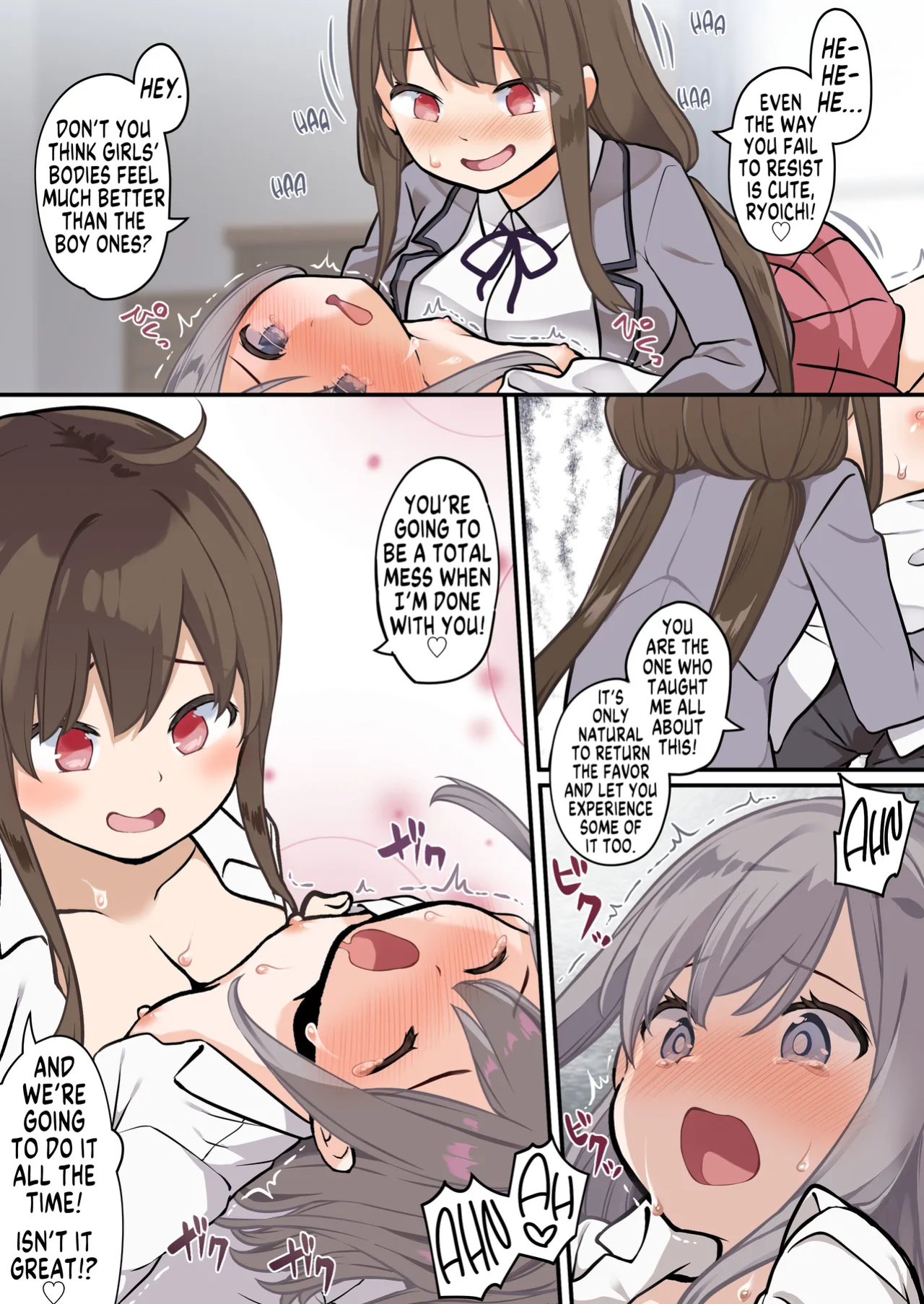 [TSF Mousou Chikusekijo (Siina Yuuki)] Yuujin o Ore no koto ga Daisuki na Onna no Ko ni Kaihen shitara Yandere-ka shite Ore Made Onna no Ko ni sareta Ken | How I was Turned Into a Girl by a Friend Whom I turned into a Chick Who's Madly in [GTF]