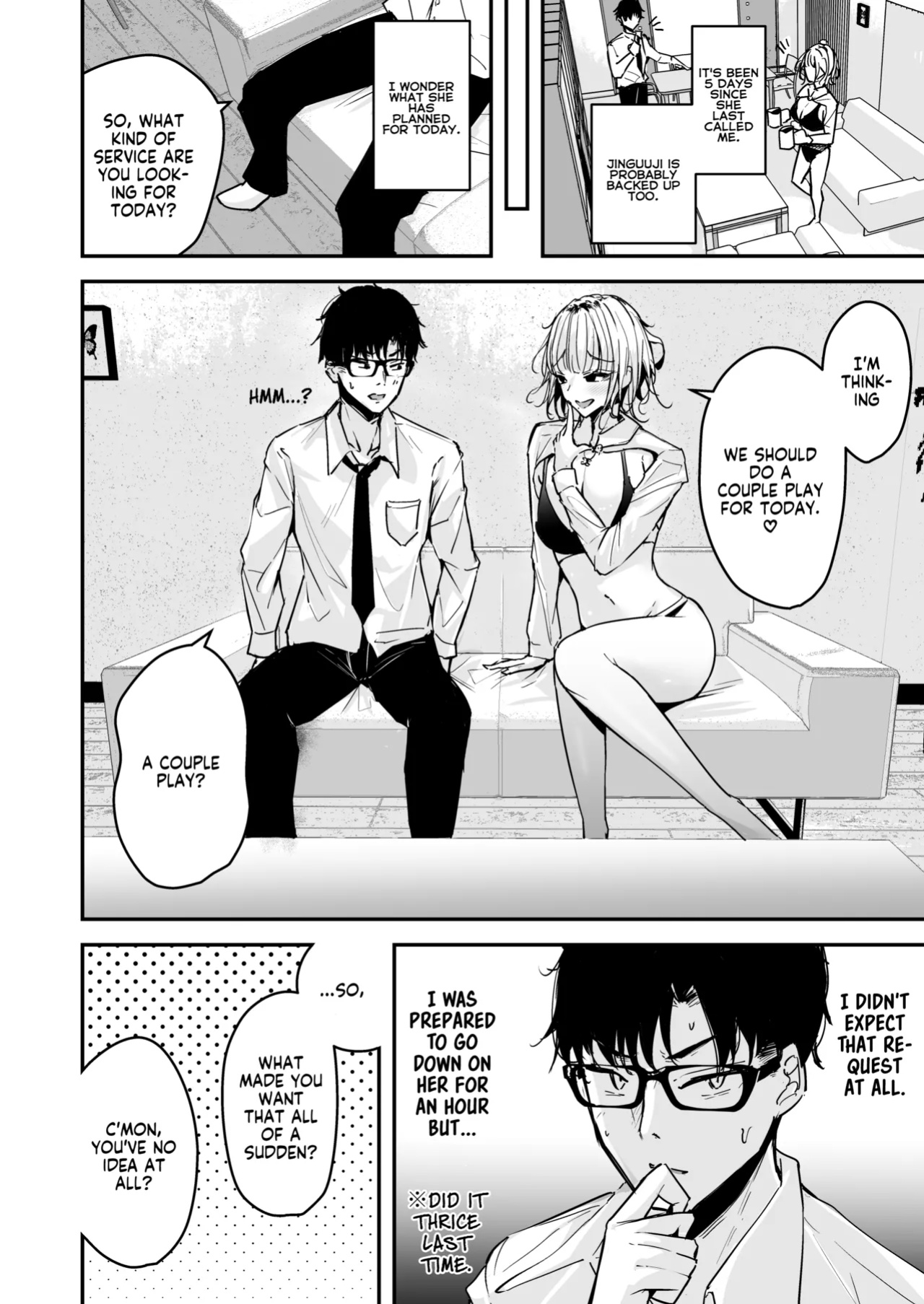 [Unitoshiki] Kinpatsu Chounyuu Gal ni Gyaku DeliHeal Atsukai Sarete Iru Ore no Hanashi 2 | Blonde Gal with Huge Tits Treats Me Like a Manslut 2 [Englsh] [flowerswamp]