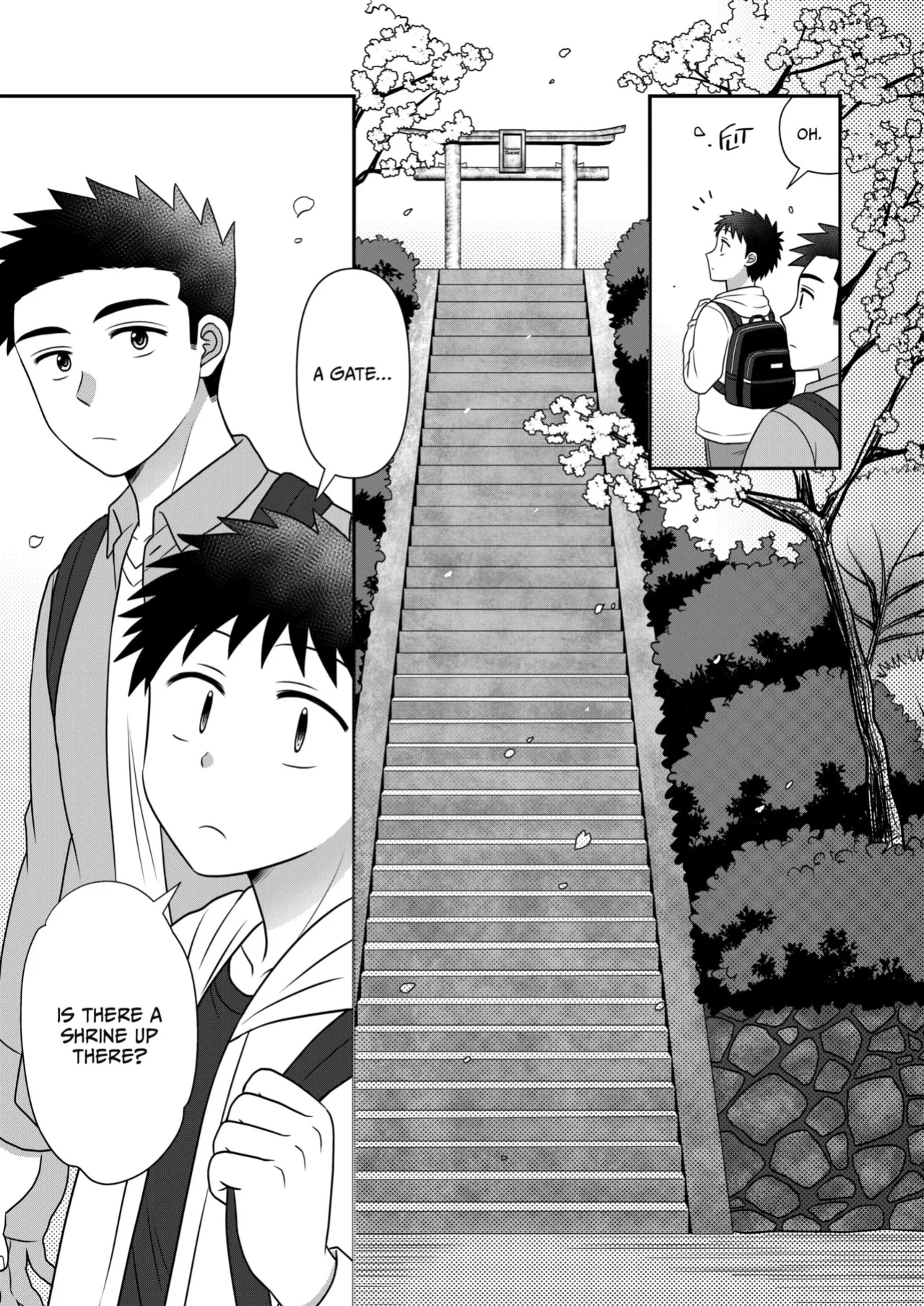 [Suita Kobara ni Choudo Ii (ichi)] Hayatochiri BL - Sakuramau Onsen Ryokoy no Hanashi