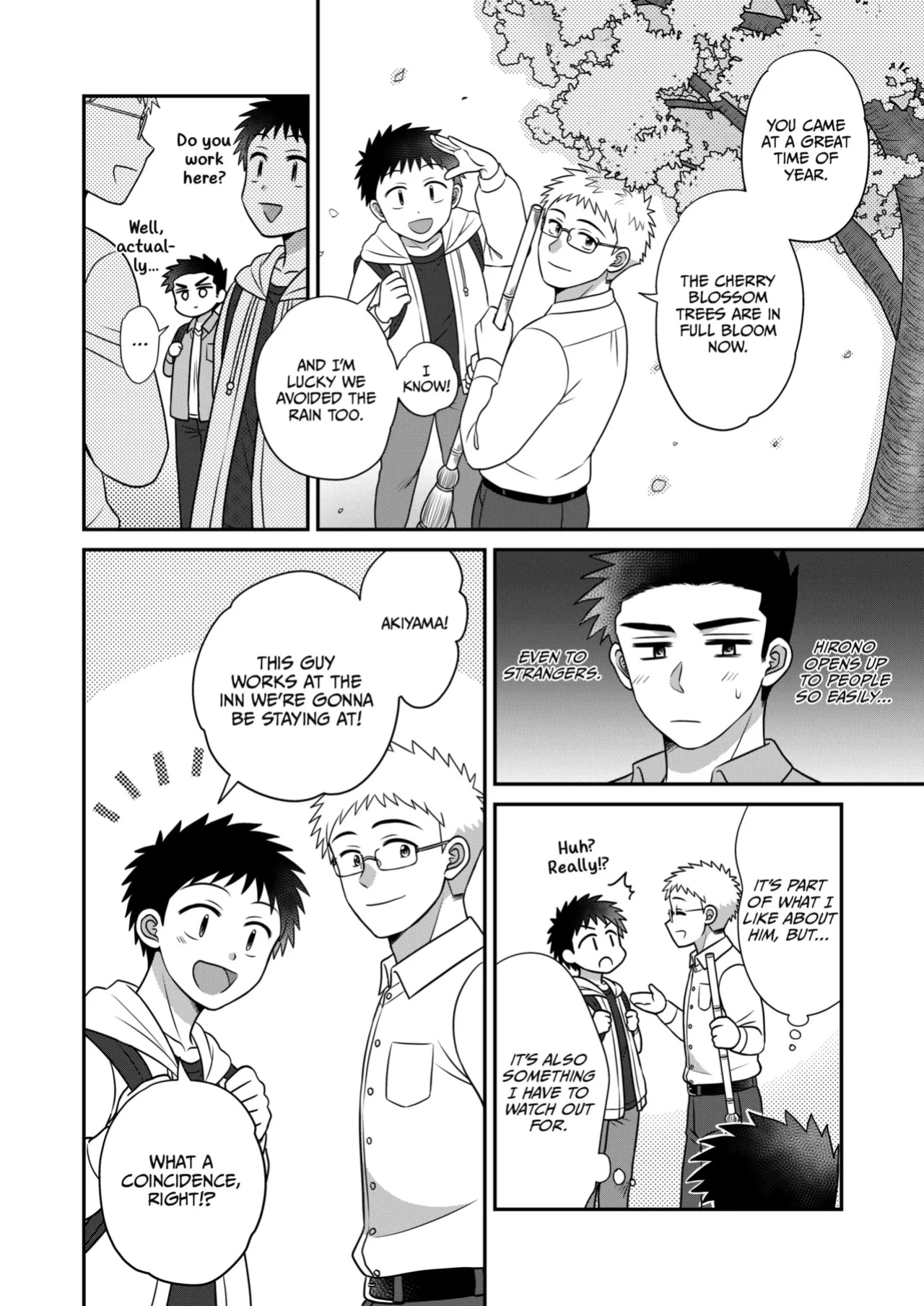 [Suita Kobara ni Choudo Ii (ichi)] Hayatochiri BL - Sakuramau Onsen Ryokoy no Hanashi