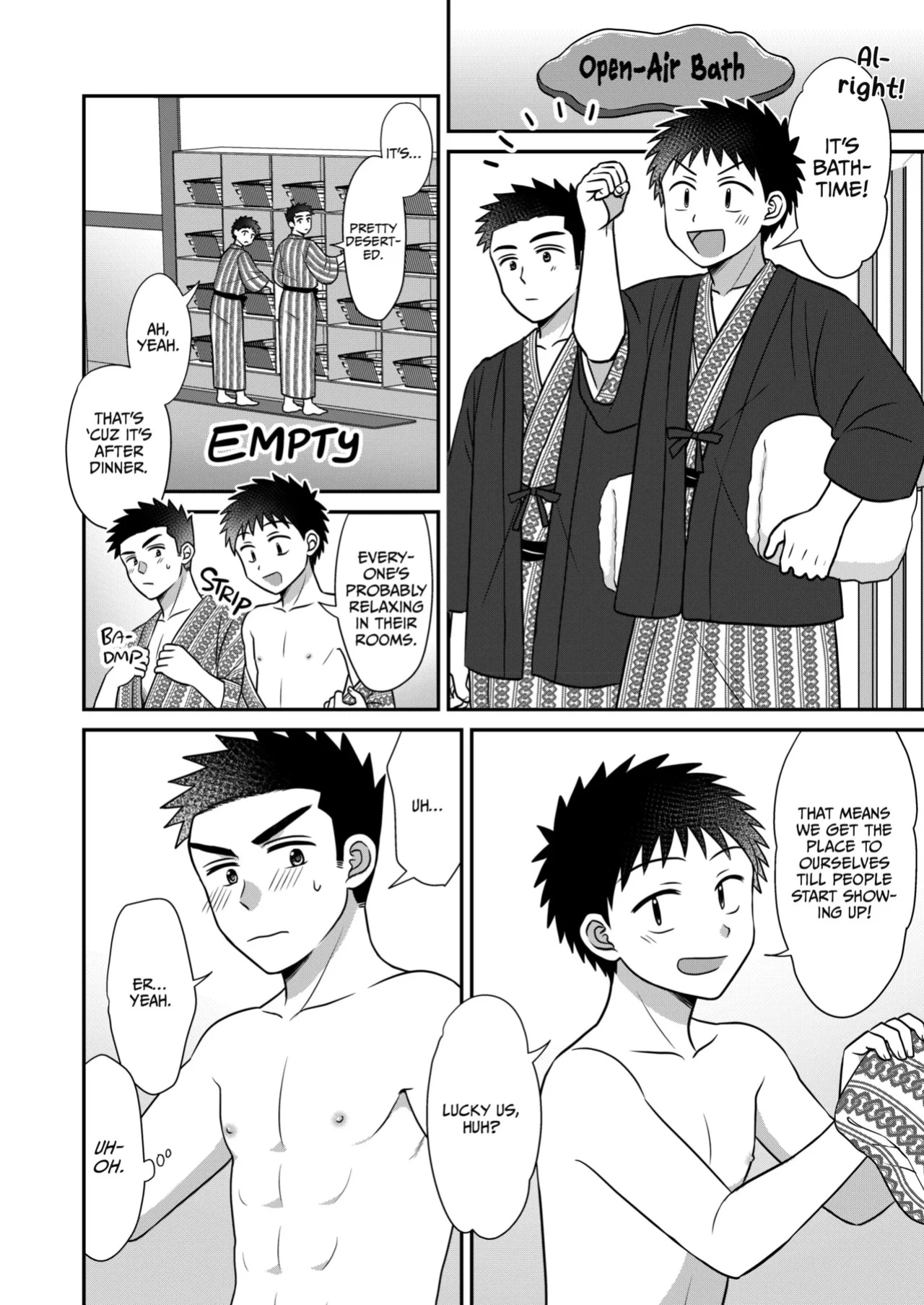 [Suita Kobara ni Choudo Ii (ichi)] Hayatochiri BL - Sakuramau Onsen Ryokoy no Hanashi