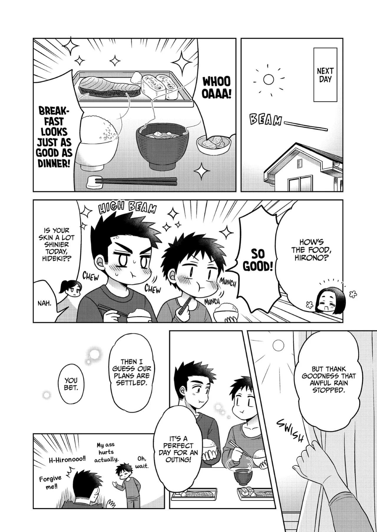 [Suita Kobara ni Choudo Ii (ichi)] Hayatochiri BL - Ame no Hi ni Otomari Suru Hanashi