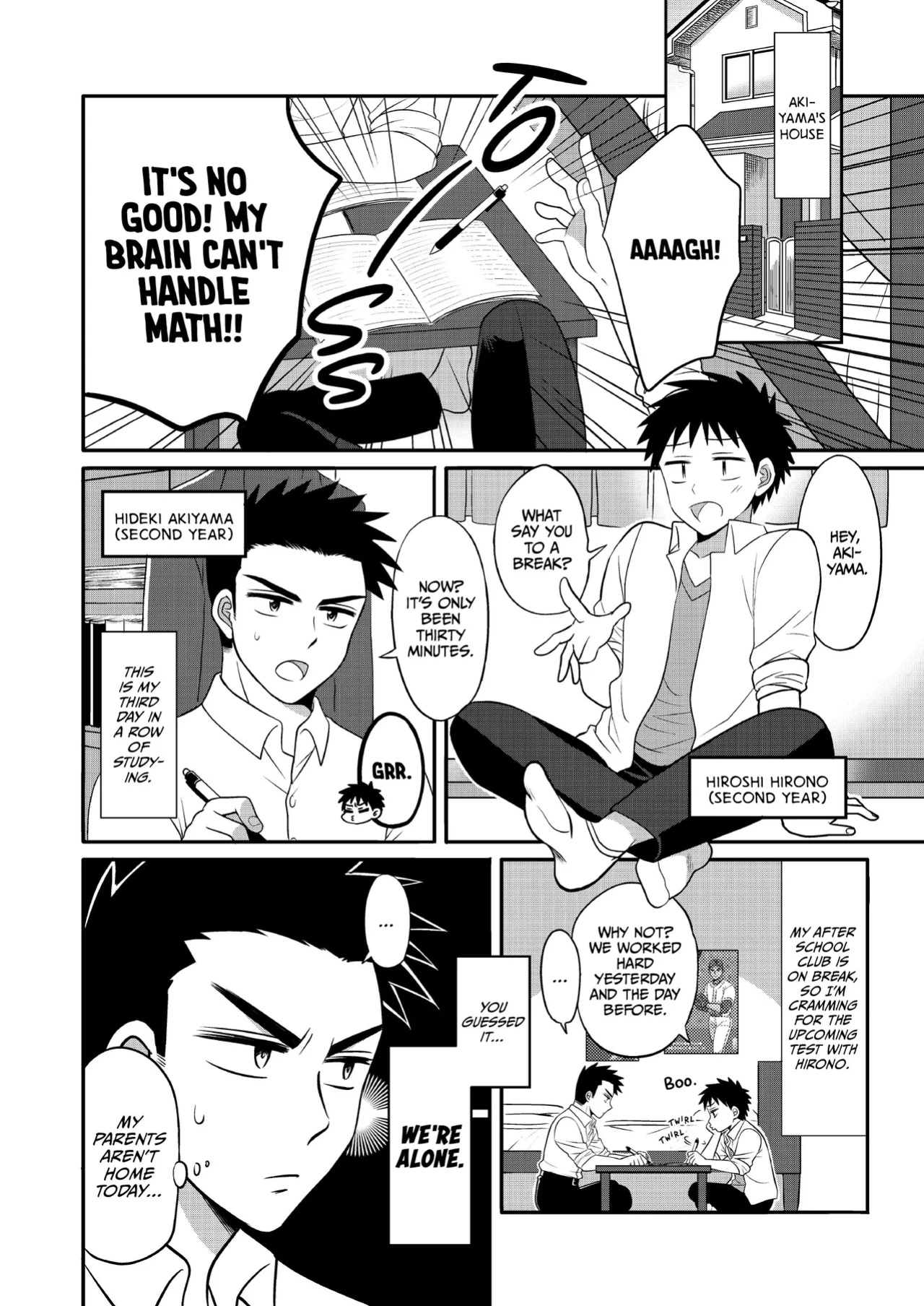 [Suita Kobara ni Choudo Ii (ichi)] Hayatochiri BL - Test Benkyou ga Susumanai Hanashi
