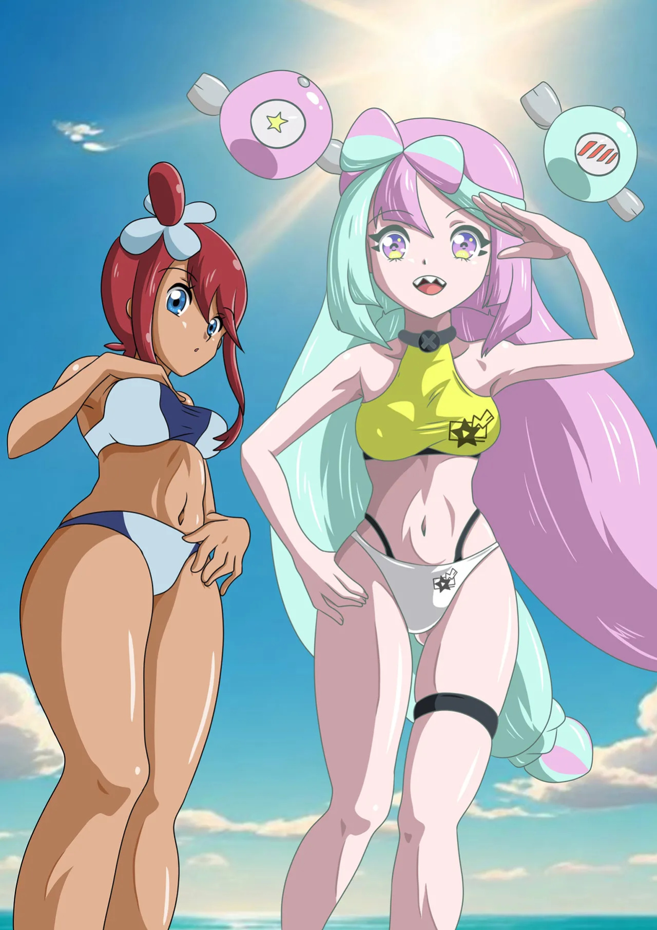 [sesshoalex] skyla adventure inside iono body (pocket monster)