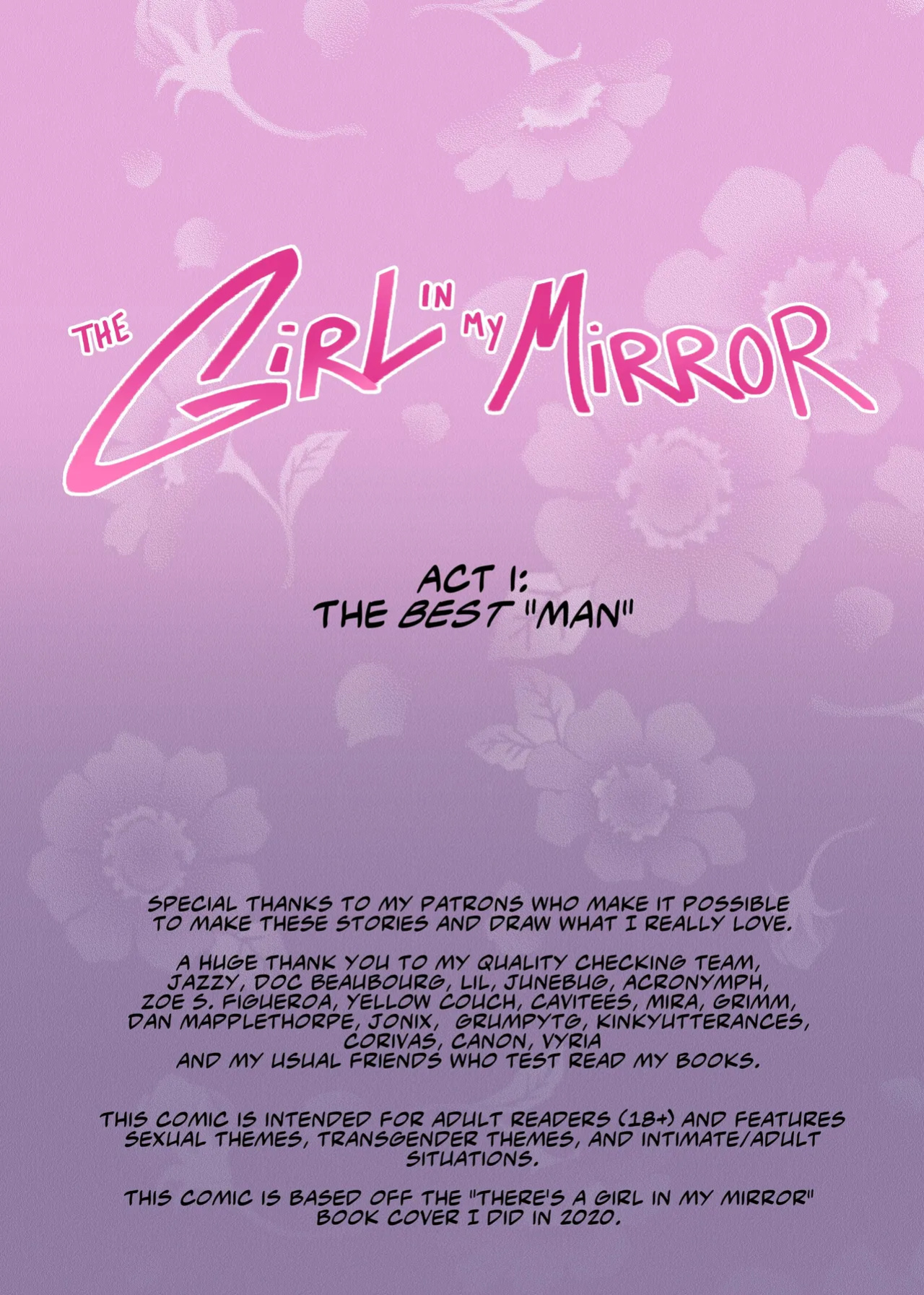 [NotZackForWork] The Girl in My Mirror