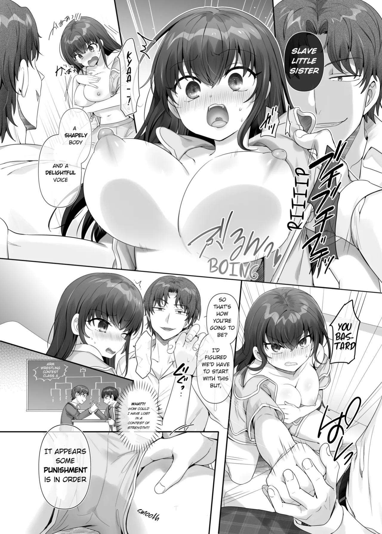 [Amuai Okashi Seisakusho (Hiiragi Popura, Ochita Ato Daisuki Samurai)] Ore wa Aitsu no Imouto Dorei | I'm (♂) His Little Sister Slave