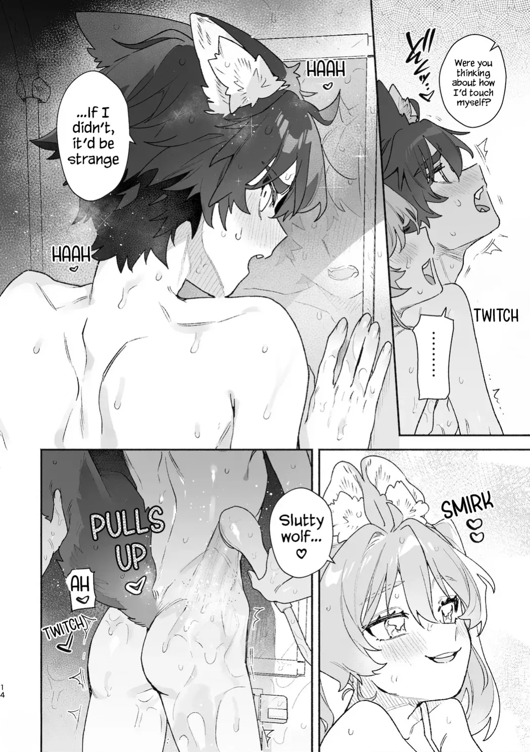 [UsachanGET] ♂ ga uke. Usagi-chan × ōkami-kun 2 | ♂ is the bottom. Rabbit-chan x Wolf-kun 2 [Lunaslurp]