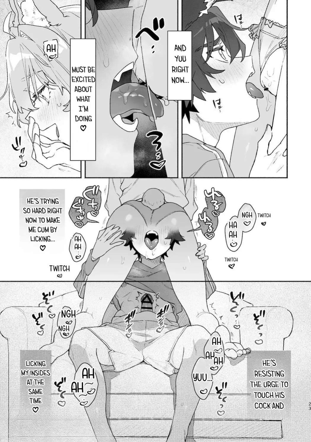 [UsachanGET] ♂ ga uke. Usagi-chan × ōkami-kun 2 | ♂ is the bottom. Rabbit-chan x Wolf-kun 2 [Lunaslurp]