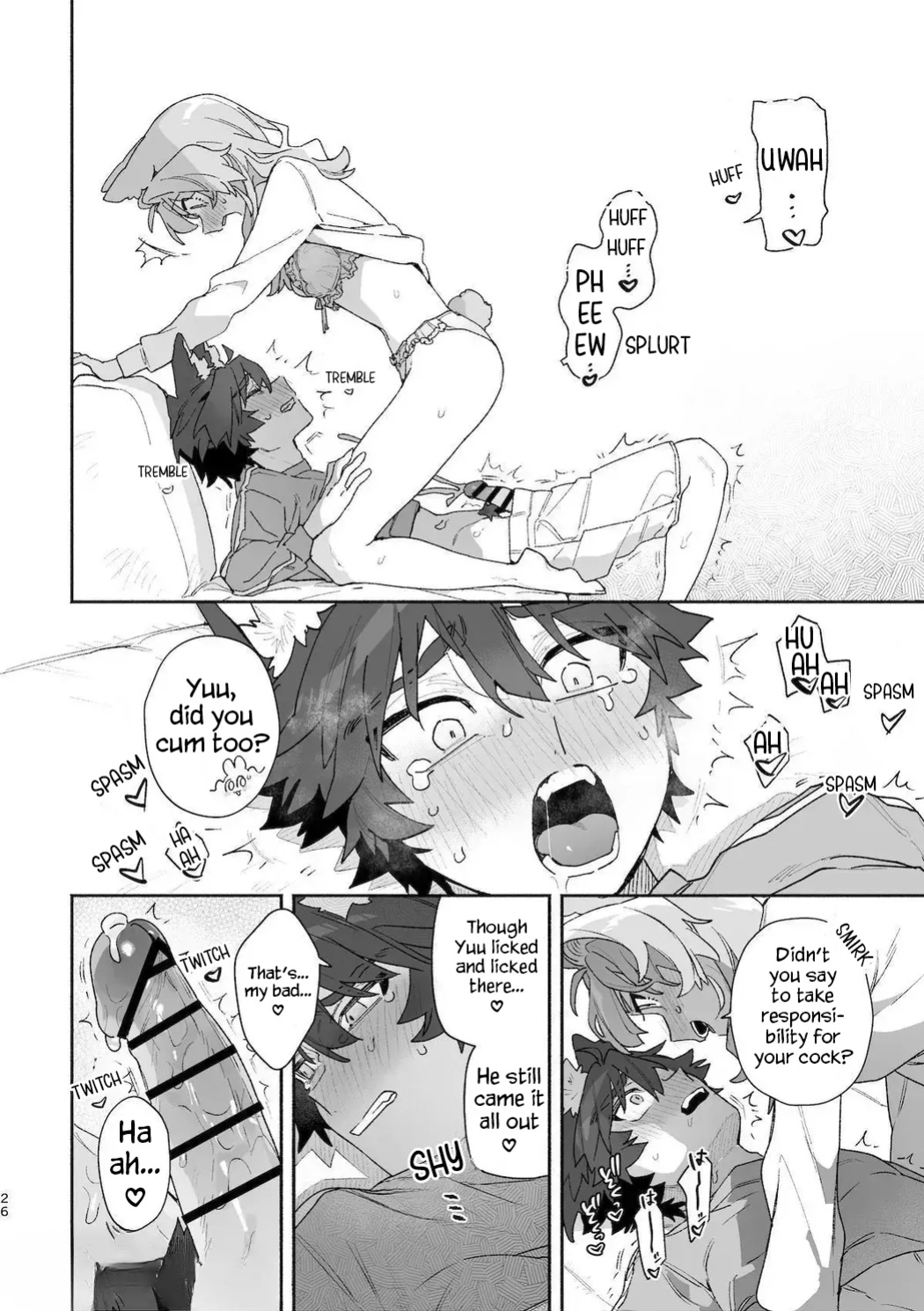 [UsachanGET] ♂ ga uke. Usagi-chan × ōkami-kun 2 | ♂ is the bottom. Rabbit-chan x Wolf-kun 2 [Lunaslurp]