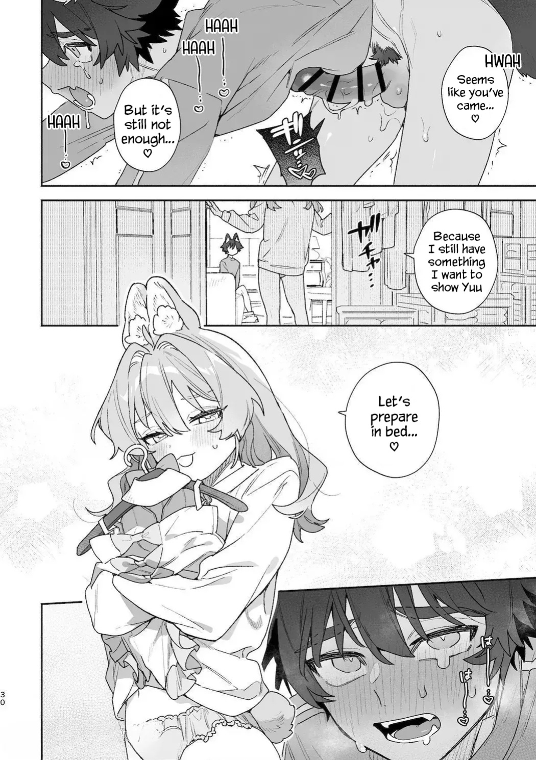[UsachanGET] ♂ ga uke. Usagi-chan × ōkami-kun 2 | ♂ is the bottom. Rabbit-chan x Wolf-kun 2 [Lunaslurp]