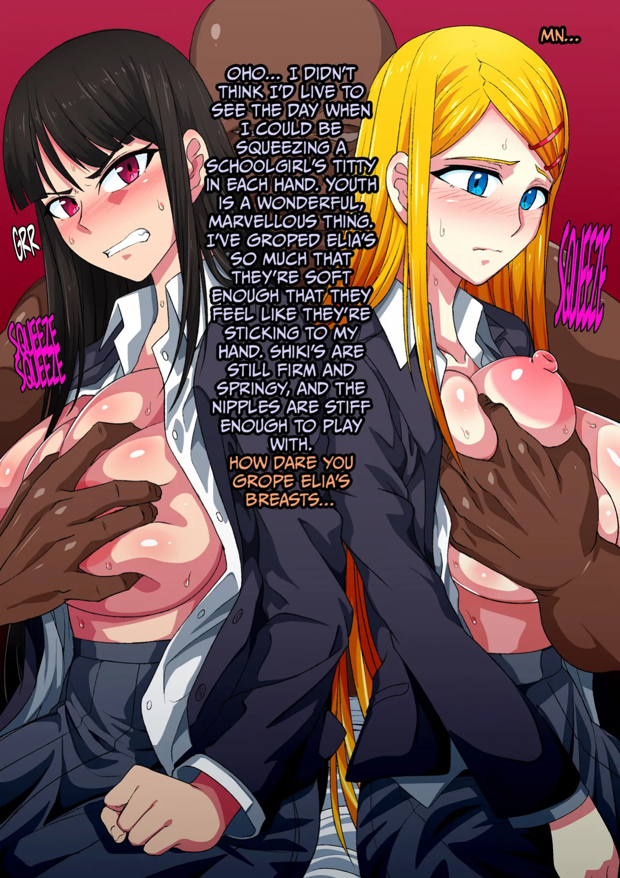 [Tsutakazura Mau Mau (Zassyu 2-gou)] Seifuku Shoujo Yuujou Tanshi - Kyonyuu JK Nakayoshi Combi o Chuunen Oyaji ga Zettai Fukujuu Sex | A Tale of Friendship Between Girls in School Uniforms =TB=