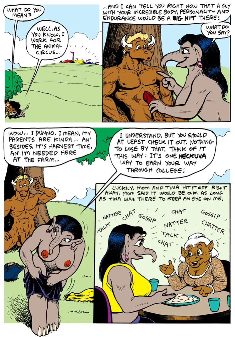 [Karno (Kjartan Arnorsson)] How Bull O'Brannon Came To Join the Animal Circus (colorized)