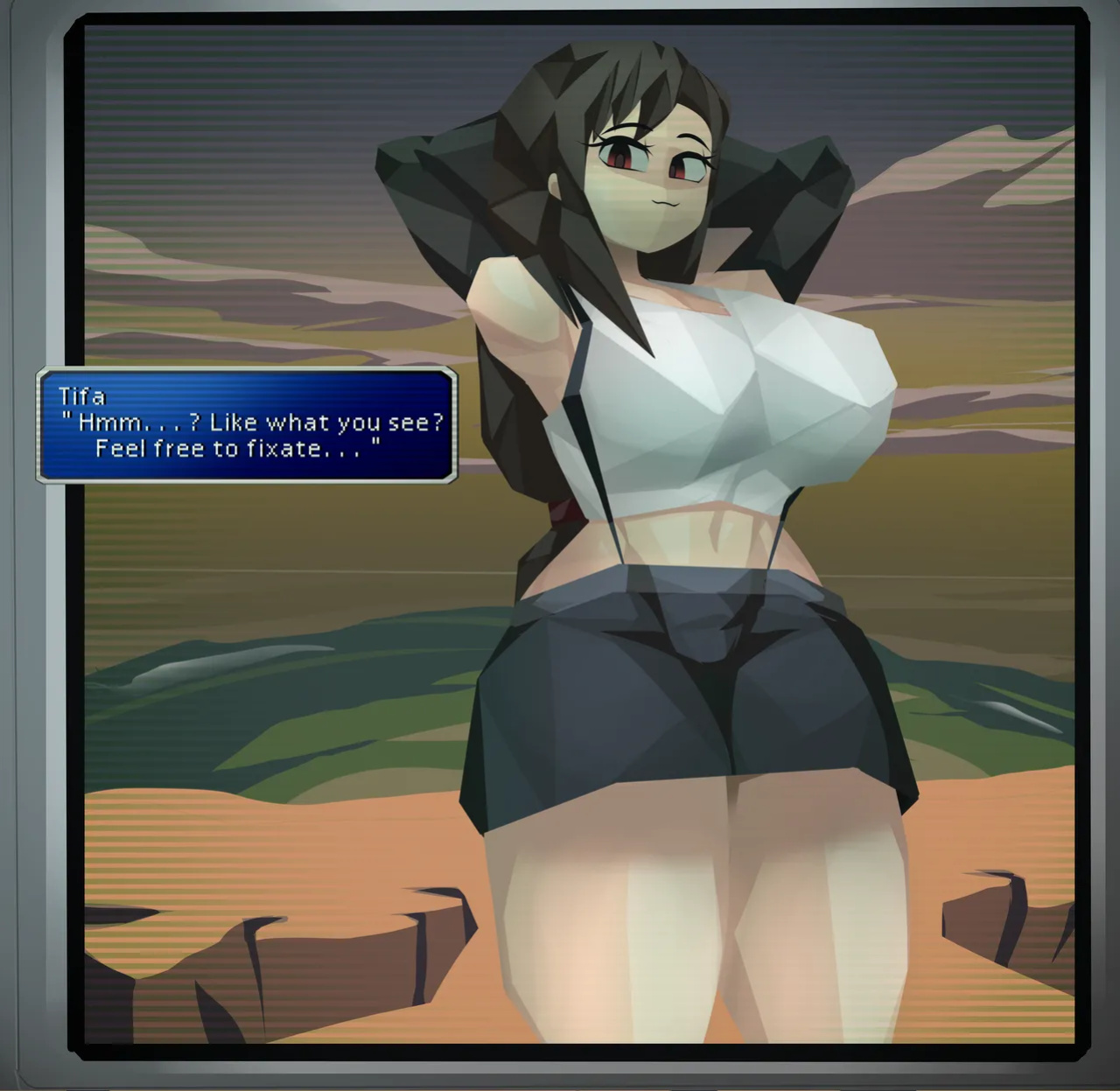 [CaptainKirb] Low Poly Cumshots (Final Fantasy VII)