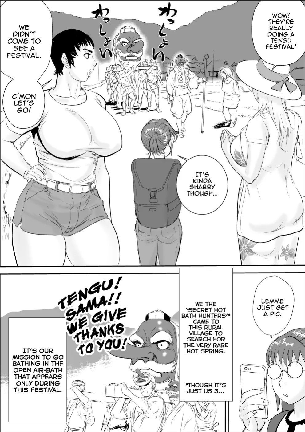 [Jinsukeya (Jinsuke)] Tengu-sama no Kamikakushi | Being Spirted Away by Tengus {Stopittarpit}