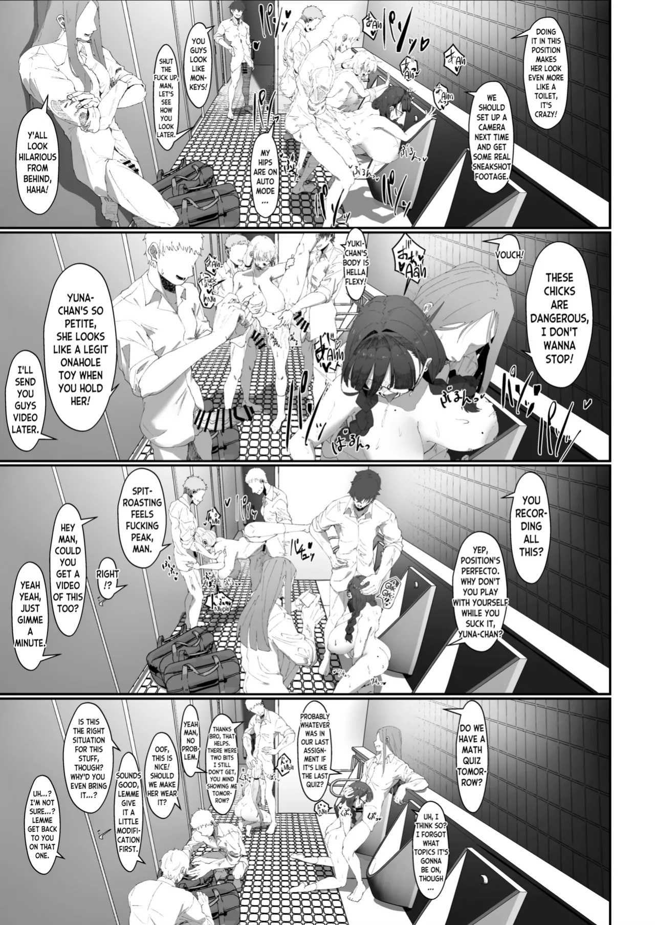[Yotsuba no Suisou (FoN)] Koko de no Ohanashi wa Subete Mousou desu!! Jimi Kyonyuu Megane-chan to Mekakure Kyonyuu Gal-chan Futari no Yoru no Mousou Waidan | The Stories Depicted Here Are All Just Fantasies!! Plain Big Titty Glasses-chan and Covered-Eyes 
