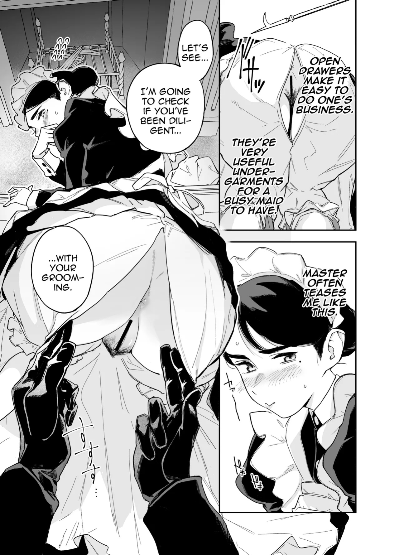 [F no Kottoubako (Onizuka Frill)] Wagaya no Housemaid Bridget Sei no Gohoushi ~Danro Souji kara Kozukuri made~ / My Housemaid Bridget's Sexual Service ~ Everything From Fireplace Cleaning, To Babymaking