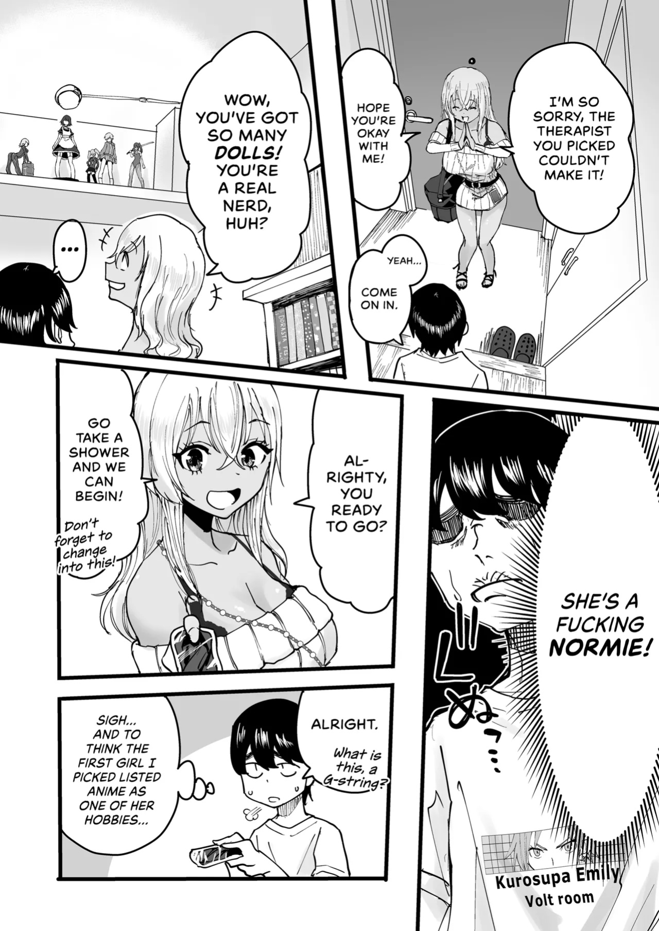 [Kurohamya (Kurosu)] Kurogal Men-esthe Jou ga Yarasetekureru Hanashi | Happy Endings with a Tanned Gyaru Massage Therapist [head empty]