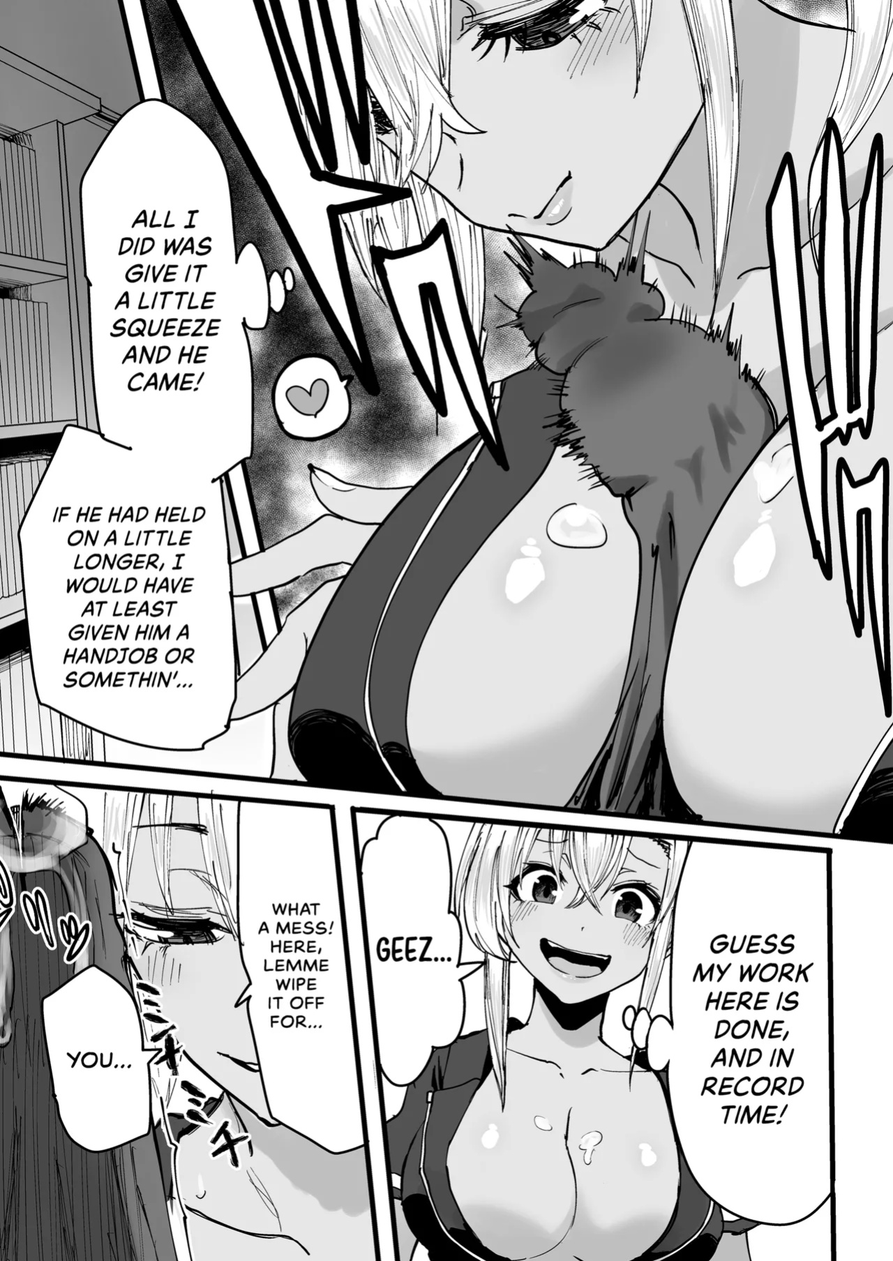 [Kurohamya (Kurosu)] Kurogal Men-esthe Jou ga Yarasetekureru Hanashi | Happy Endings with a Tanned Gyaru Massage Therapist [head empty]